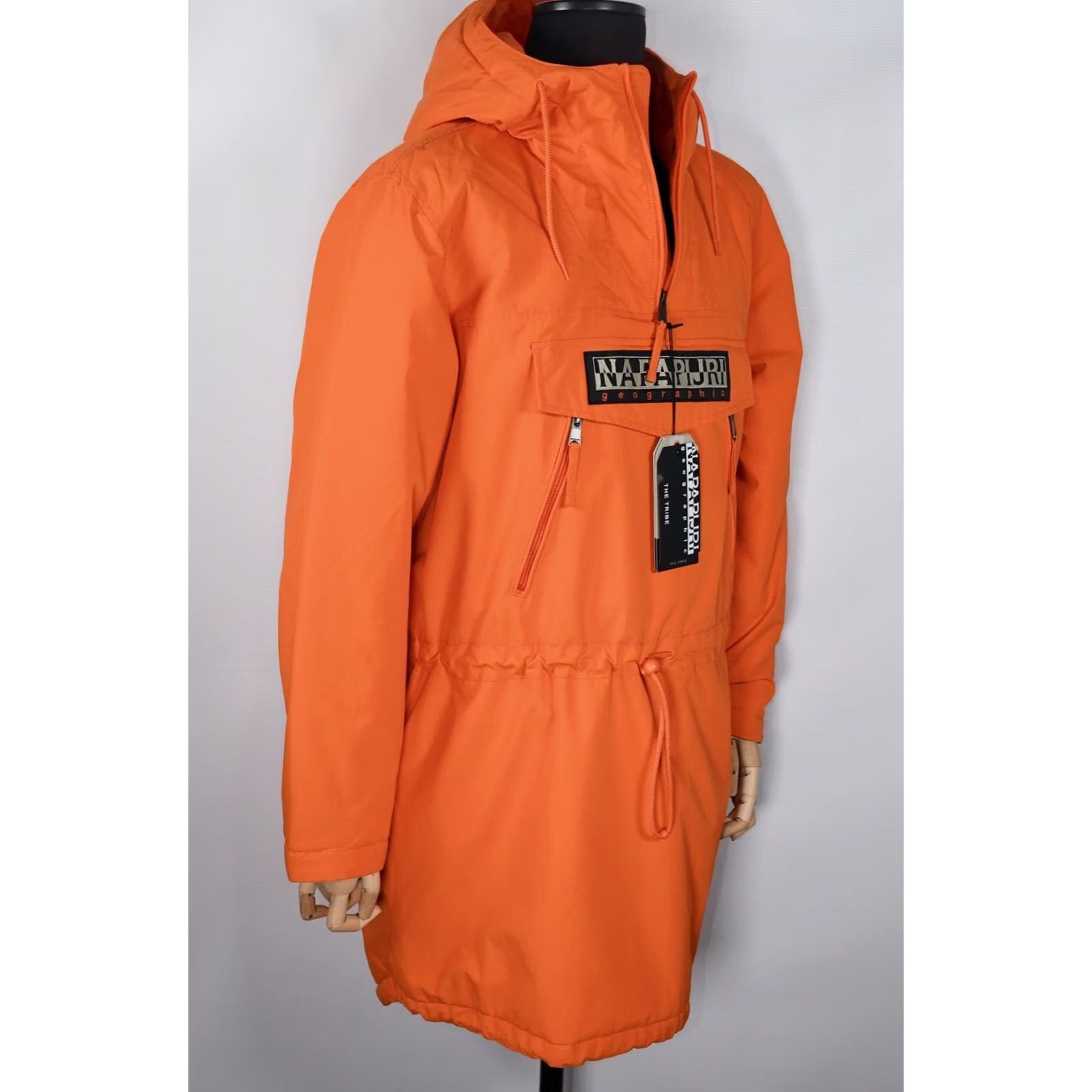 Napapijri Napapijri Rainforest Long Jacket Mens M Orange 100% Polyamide Logo Casual Coat Winter Parka Size US M / EU 48-50 / 2 - 6 Thumbnail