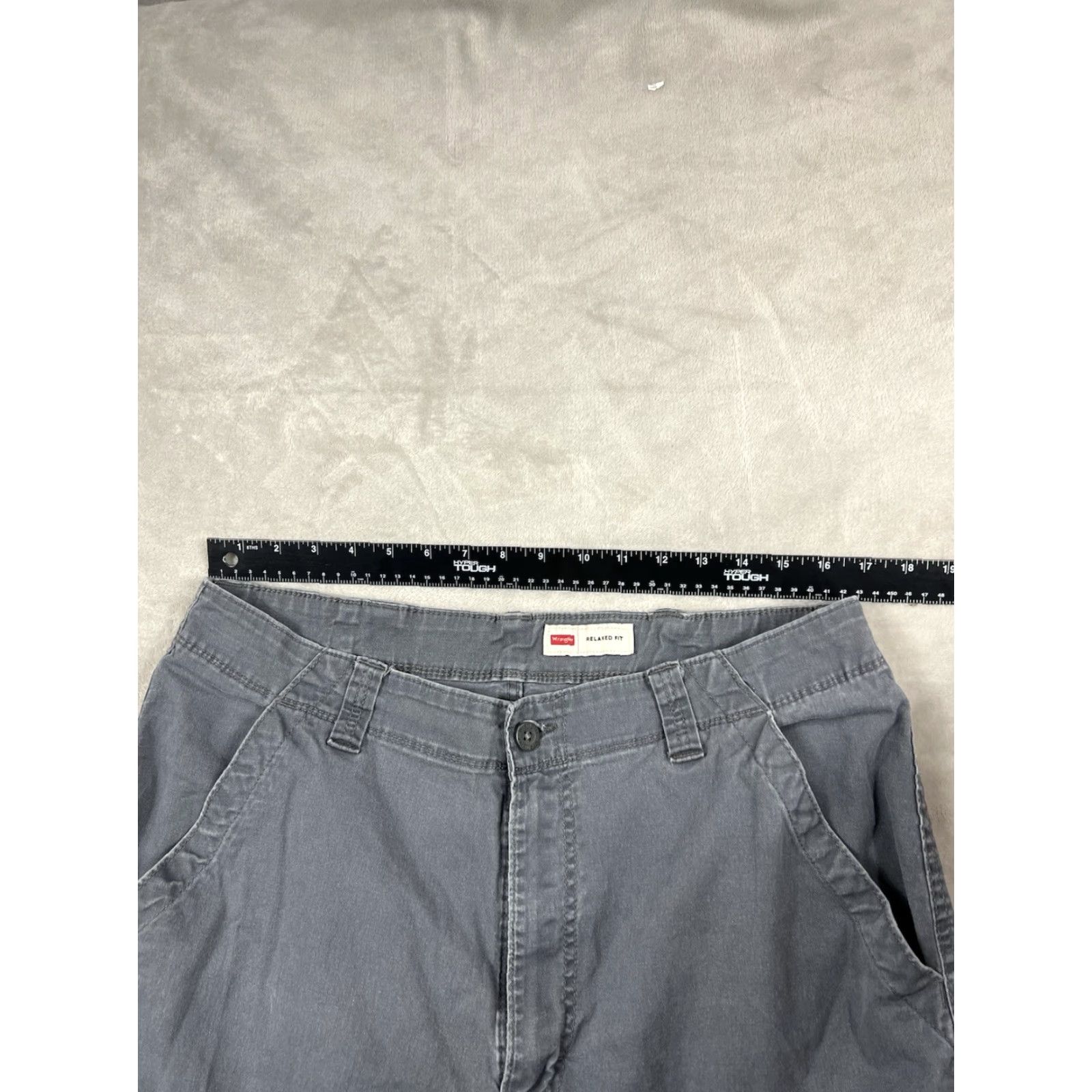 Wrangler Wrangler Five Star Men's Gray Cargo Pants Relaxed Fit Straight Leg Sz 36x32 Size US 36 / EU 52 - 2 Thumbnail