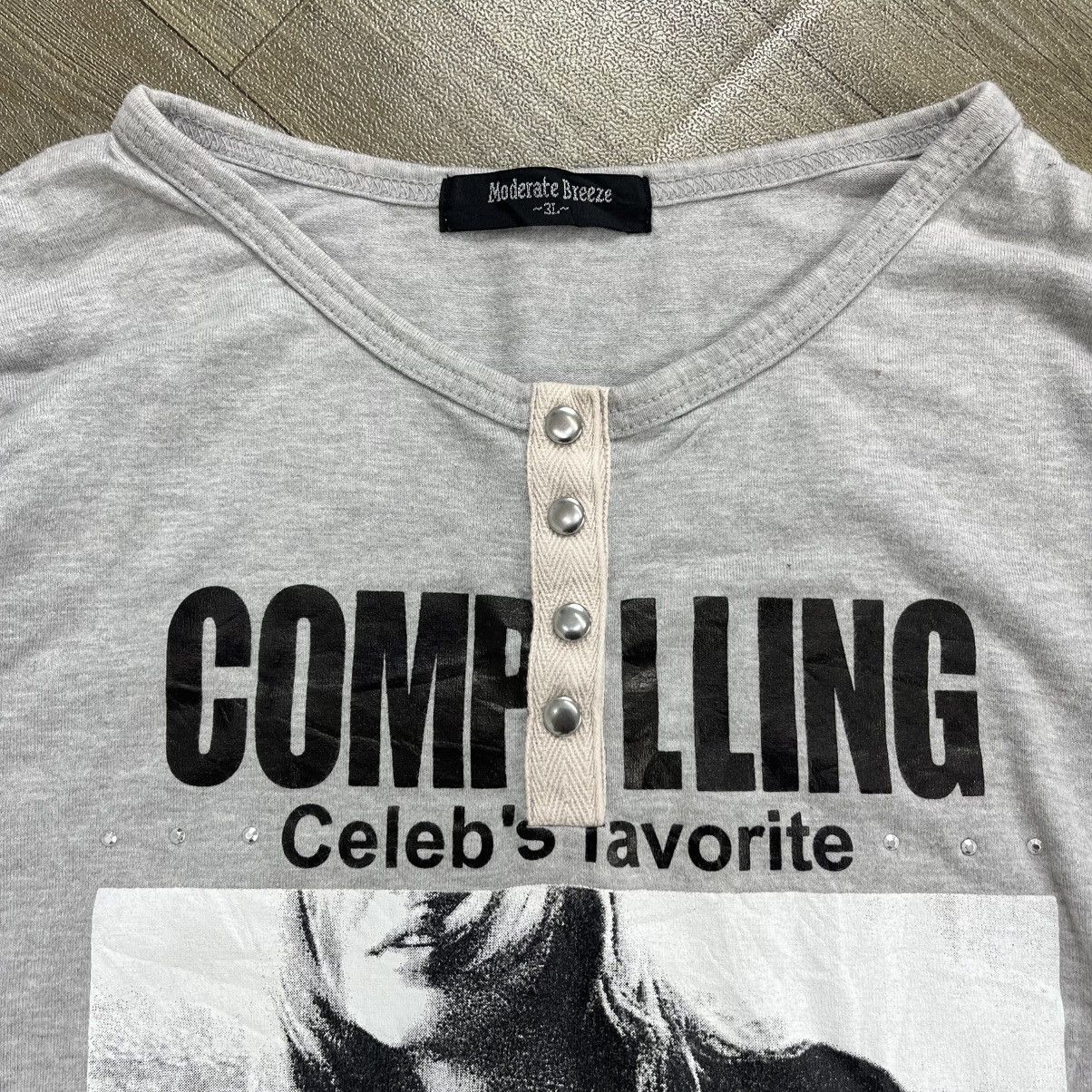 Japanese Brand 2000s Complling Poem Ifsixwasnine Y2K Lgb Style Longsleeve Size US L / EU 52-54 / 3 - 3 Thumbnail