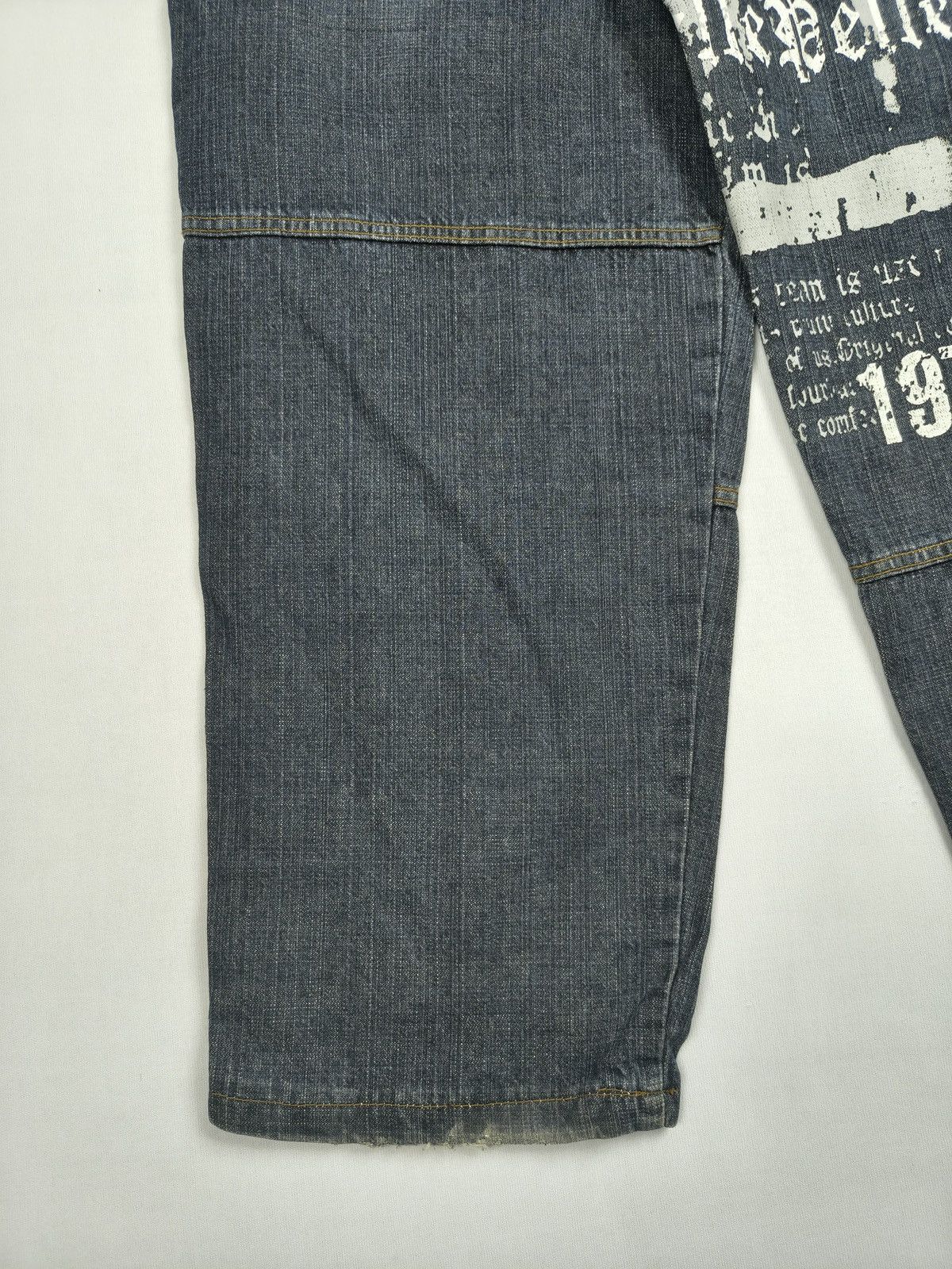 Pelle Pelle Pelle Pelle Crazy Graphic Y2K Baggy Jeans (066) Size US 36 / EU 52 - 10 Thumbnail