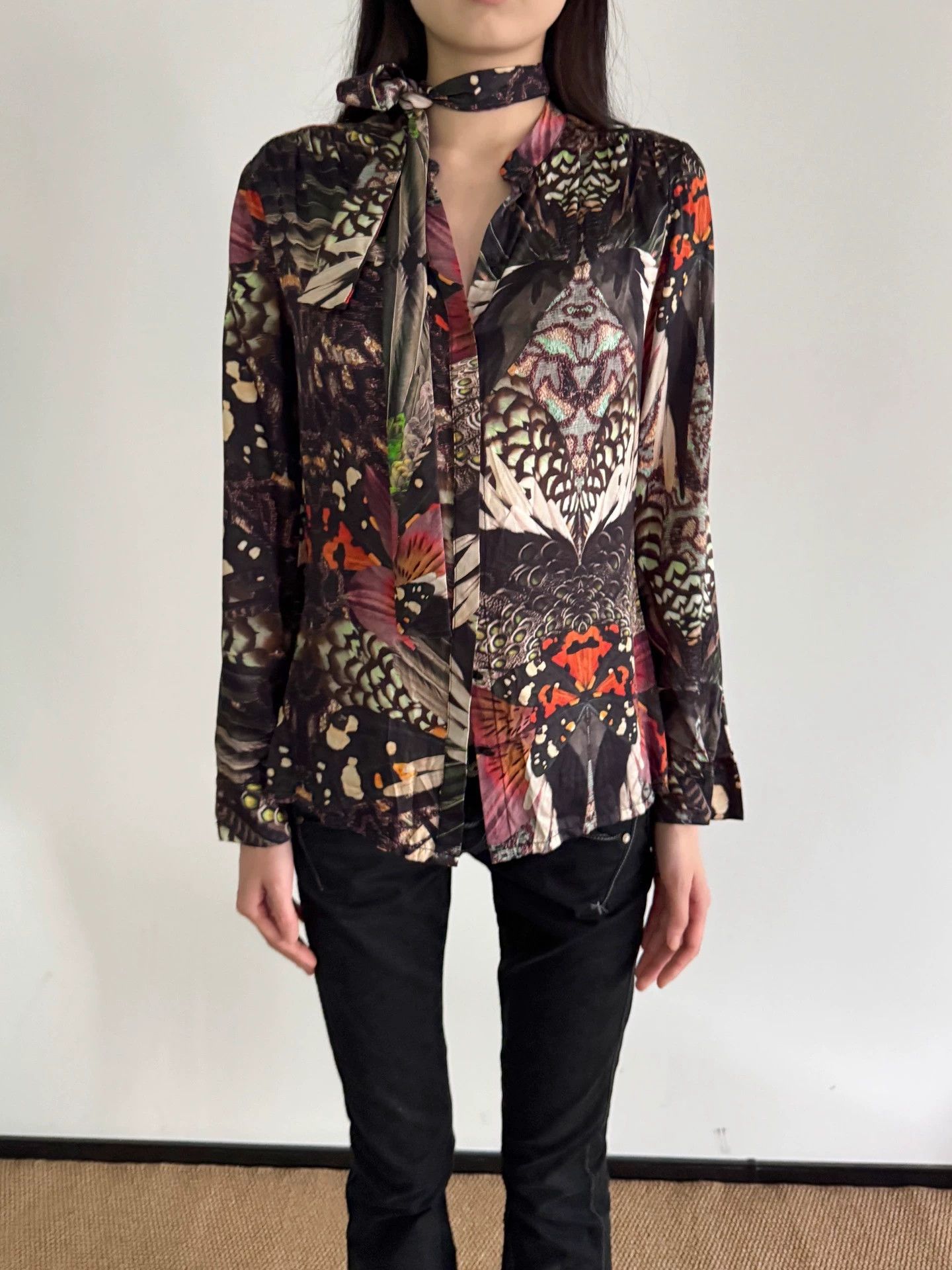 Other British Brand Vintage Printed Shirt UK8 Size S / US 4 / IT 40 - 5 Thumbnail
