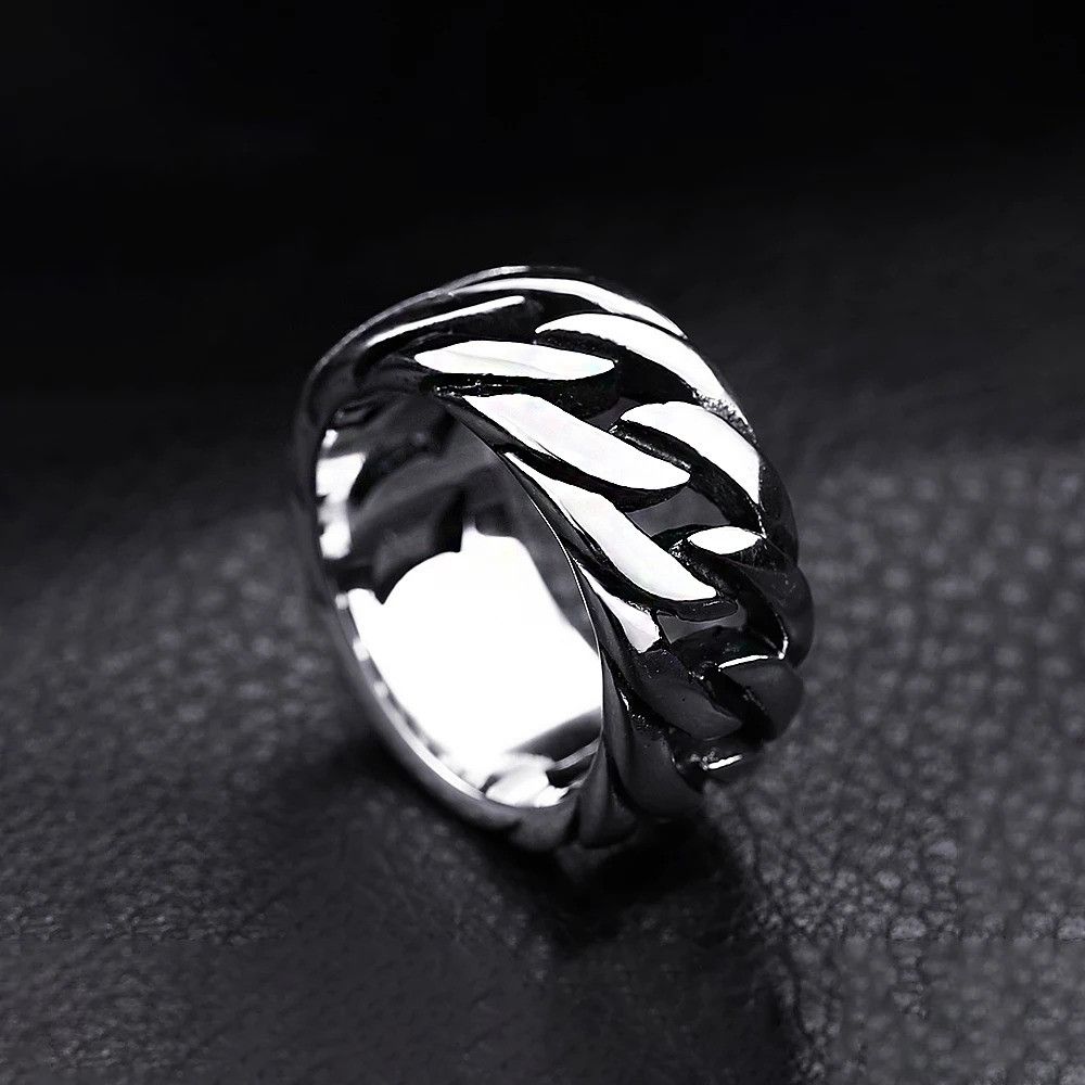 Jewelry Link Chain Ring Size ONE SIZE - 3 Thumbnail