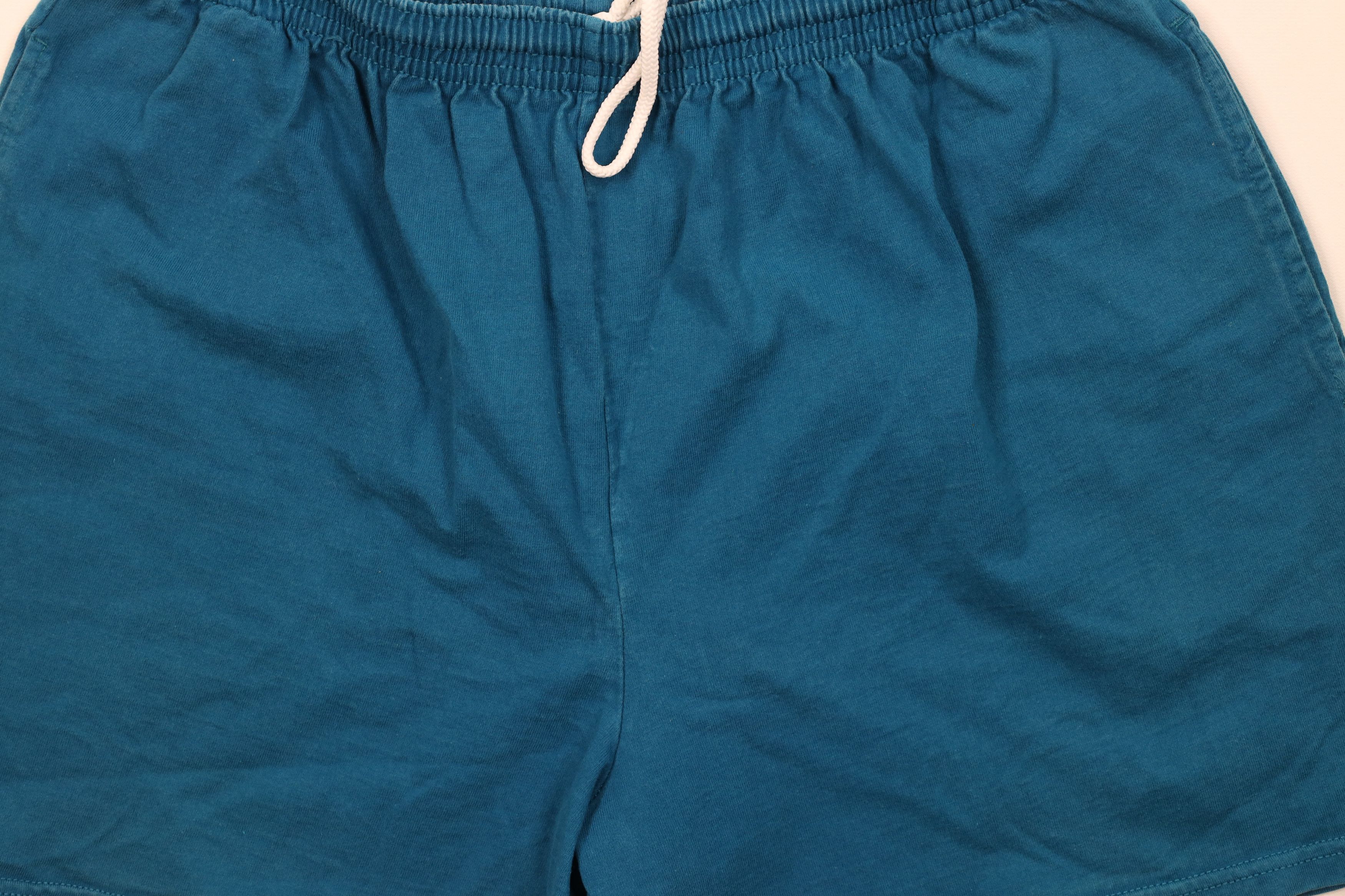 Vintage Vintage 90s Streetwear Blank Cotton Above Knee Shorts Blue Size US 36 / EU 52 - 3 Thumbnail