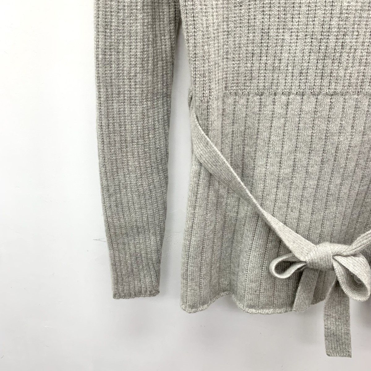 Loro Piana Loro Piana Grey Cashmere Long Sleeve Knitwear K26WX Size S / US 4 / IT 40 - 4 Thumbnail