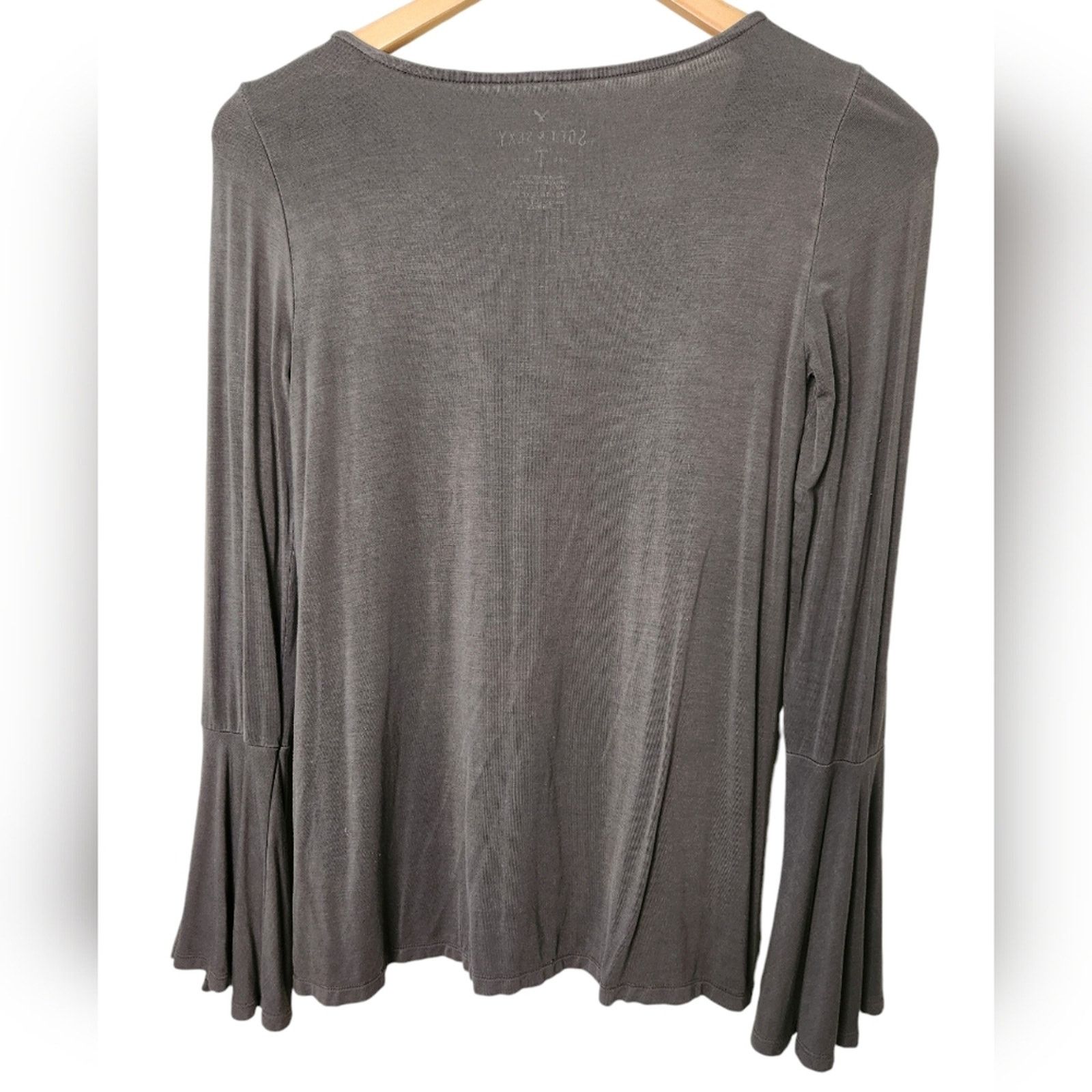 American Eagle Outfitters American Eagle Soft & Sexy Bell Sleeve Long Sleeve top xs Size XS / US 0-2 / IT 36-38 - 5 Thumbnail