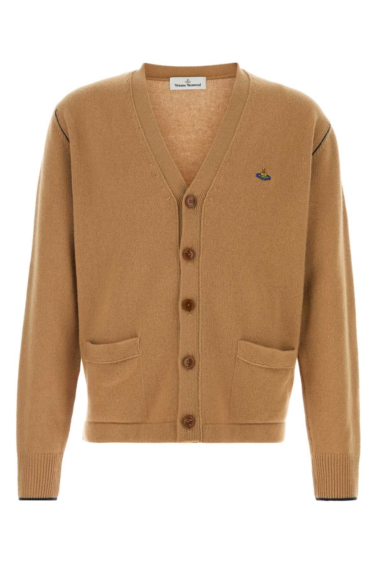 Camel Wool Blend Alex Cardigan