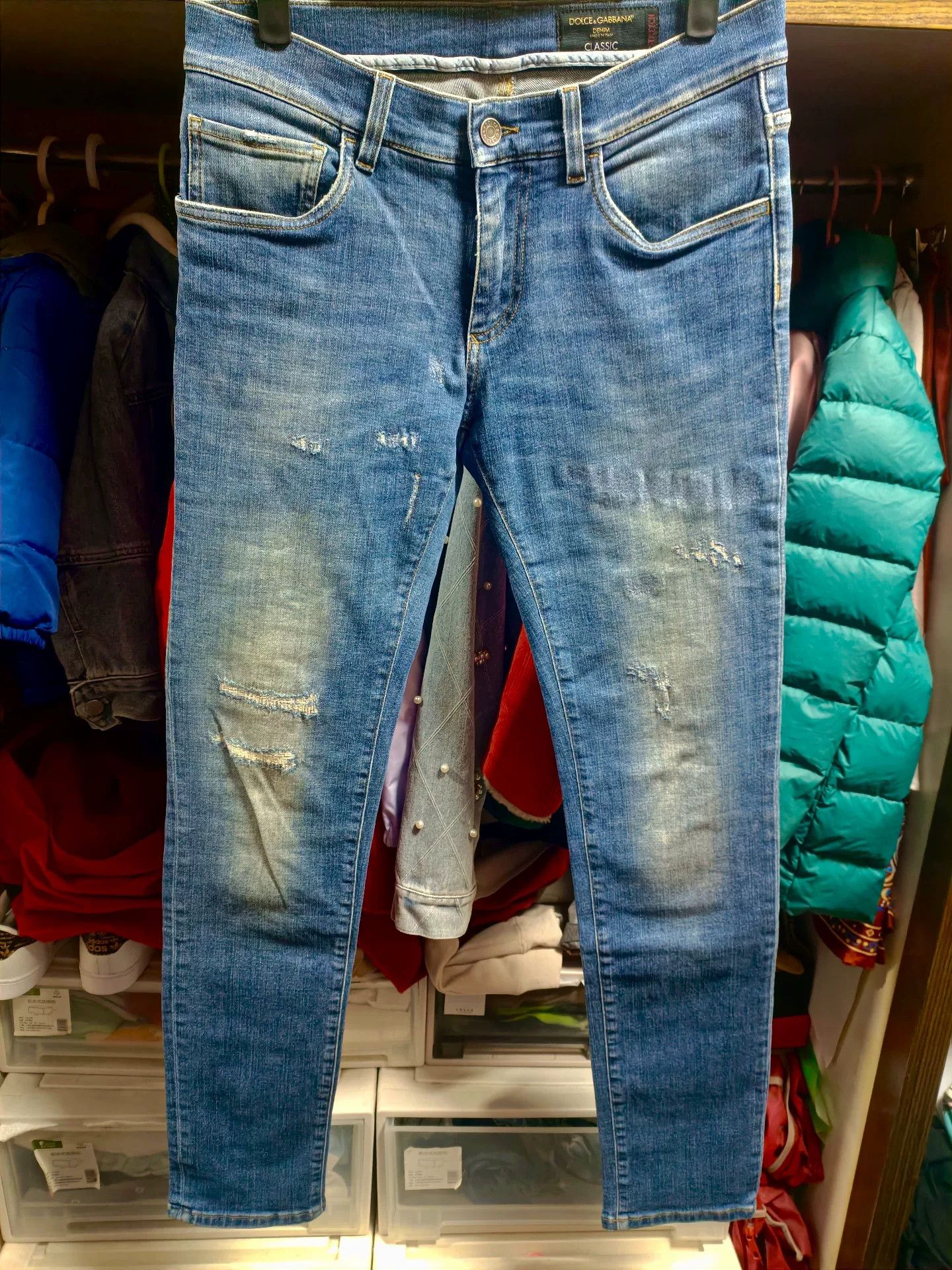 Dolce & Gabbana Dolce & Gabbana DG Runway Embroidered Jeans Size US 30 / EU 46 - 1 Thumbnail