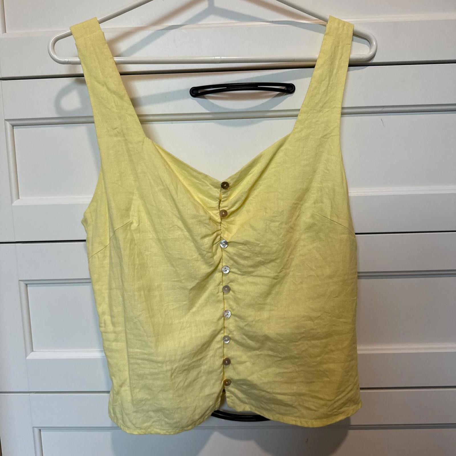 Other Lucy Paris Women's M Yellow Blouse Size M / US 6-8 / IT 42-44 - 1 Thumbnail