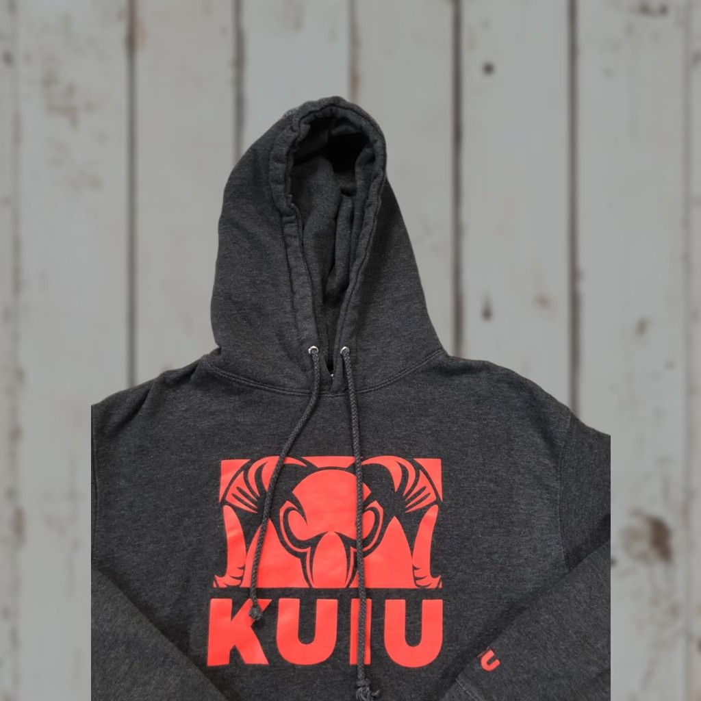 Logo 7 KUIU Hoodie Mens Medium Gray Fleece Pullover Graphic Print Ram Logo Hunting Sweatshirt Size US M / EU 48-50 / 2 - 1 Thumbnail