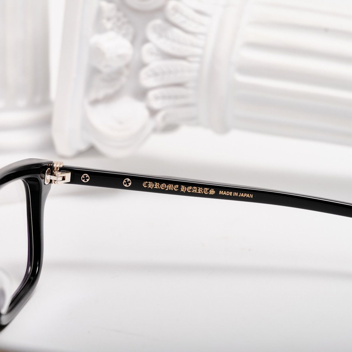 Chrome Hearts CHROME HEARTS LITTLE DINGER BLACK/18KGP GLASSES Size ONE SIZE - 4 Thumbnail