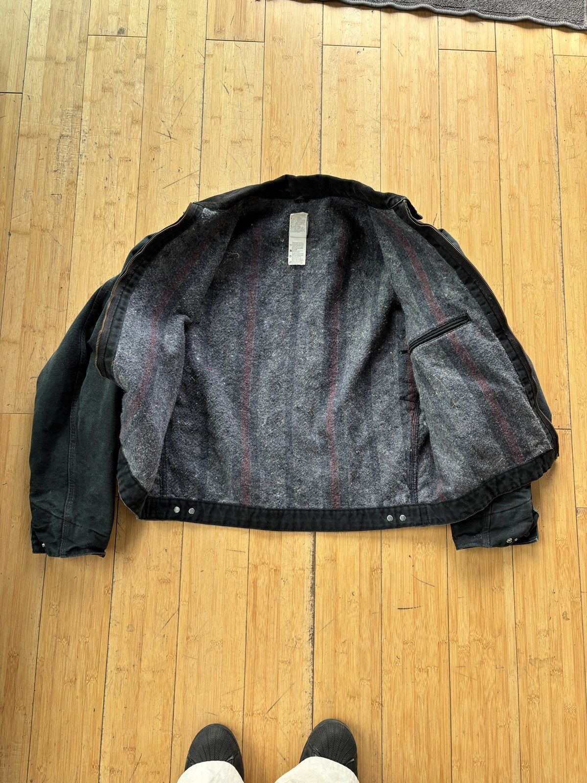 Carhartt Vintage Cahartt J01 BLK Detroit Jacket 46 Size US XL / EU 56 / 4 - 4 Thumbnail