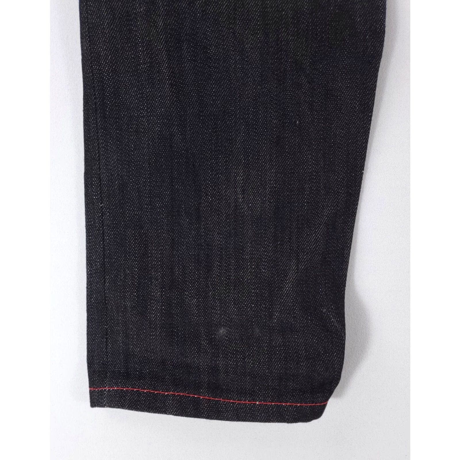 Denime FNL Jeans Black Mens 33 x 35 Raw Denim Selvedge Size US 33 - 7 Thumbnail