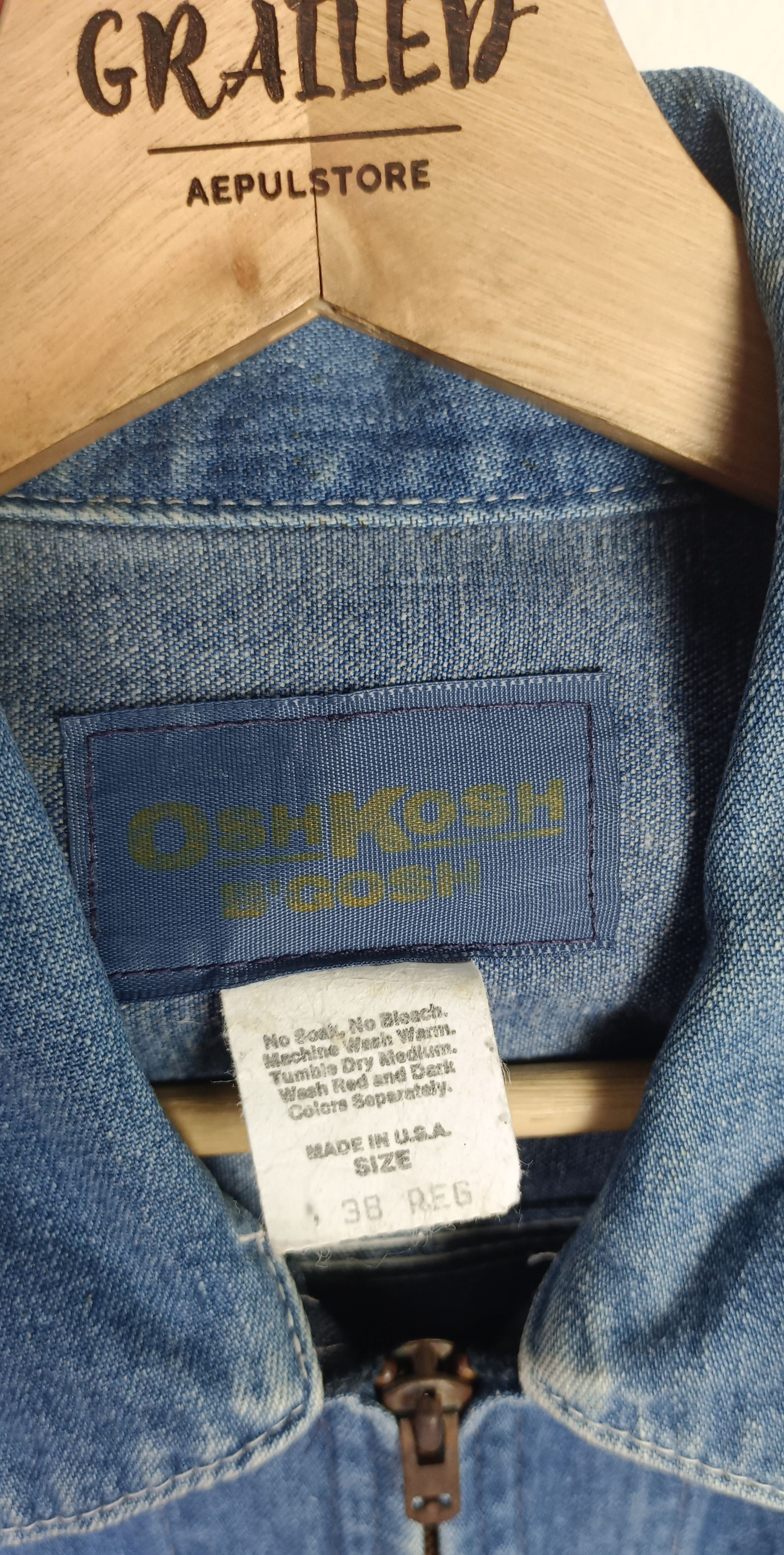 Oshkosh 70/80s Oshkosh B'GOSH Denim Jacket USA Size US M / EU 48-50 / 2 - 10 Thumbnail