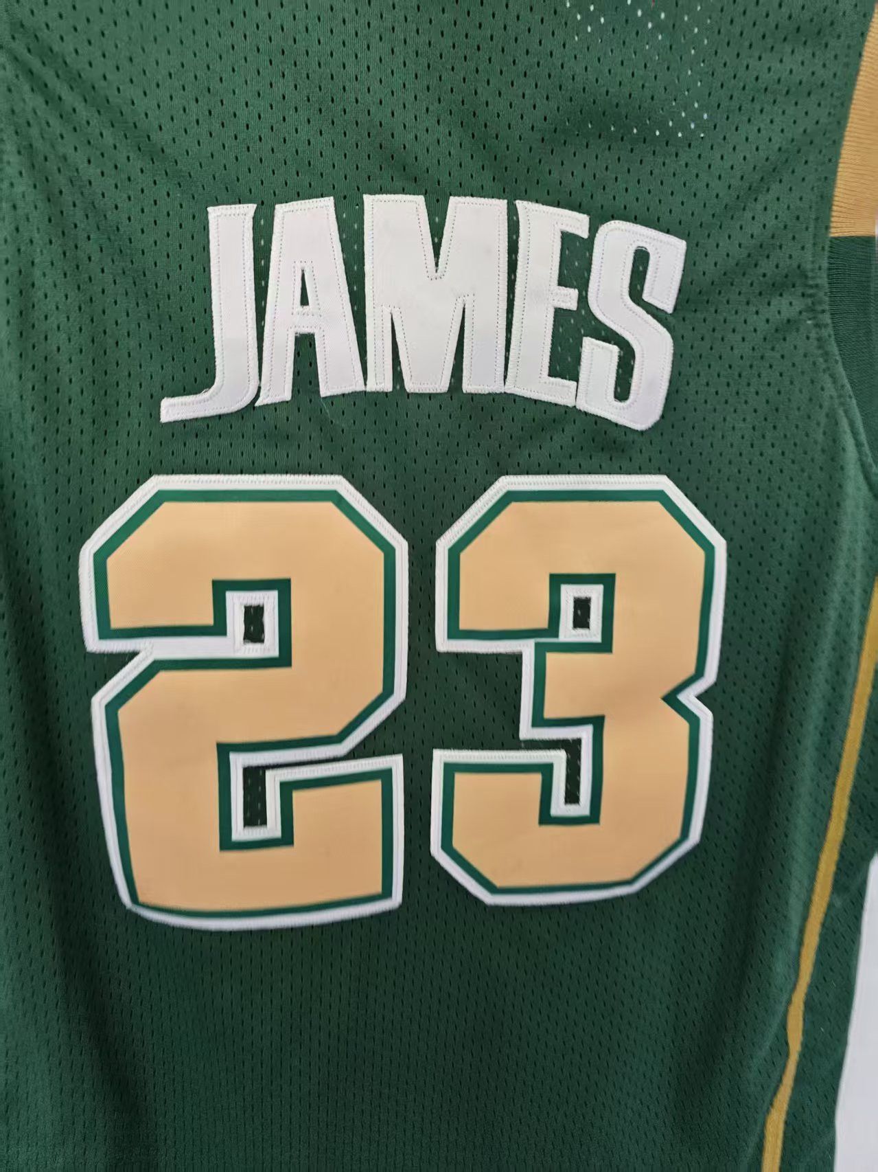 NBA Irish #23 LeBron James Jersey Green Size US XL / EU 56 / 4 - 4 Thumbnail