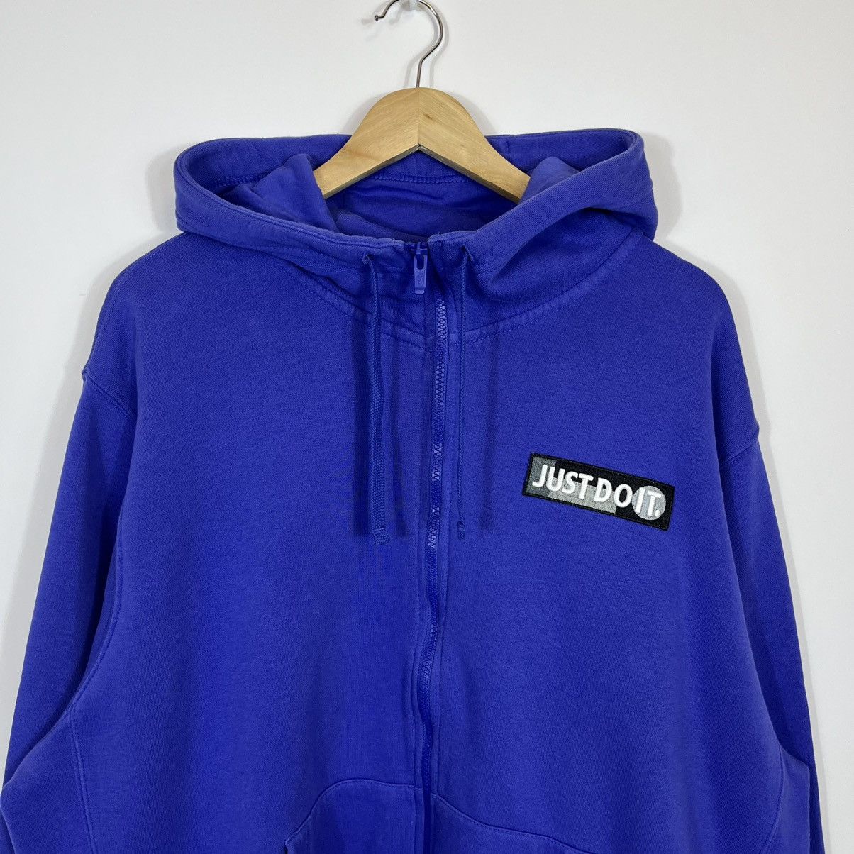 Nike Nike Just Do It Blue Zip Hoodie Streetwear Y2K Size US XL / EU 56 / 4 - 2 Thumbnail
