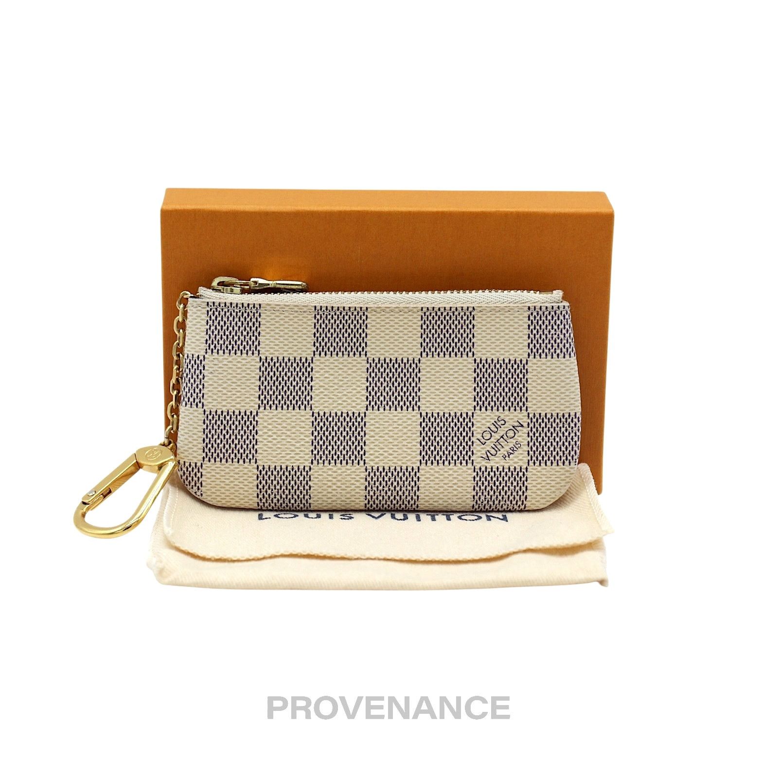 Louis Vuitton 🔴 Louis Vuitton Key Pouch Cles - Damier Azur Size ONE SIZE - 1 Thumbnail