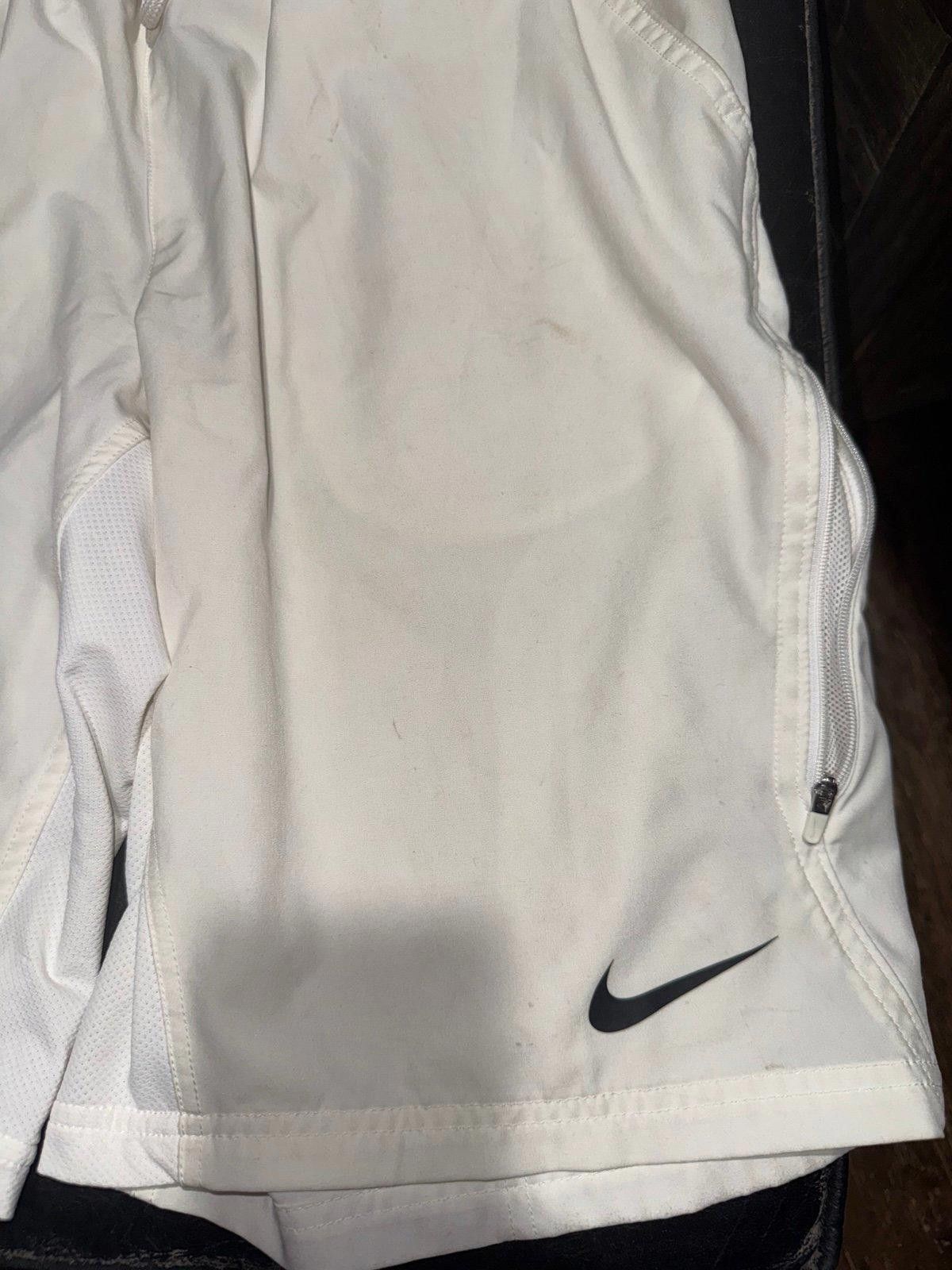 Nike VNTG Y2K Nike Dri-Fit Shorts Rare Mens Sz M White Hoop NBA Size US 32 / EU 48 - 3 Thumbnail