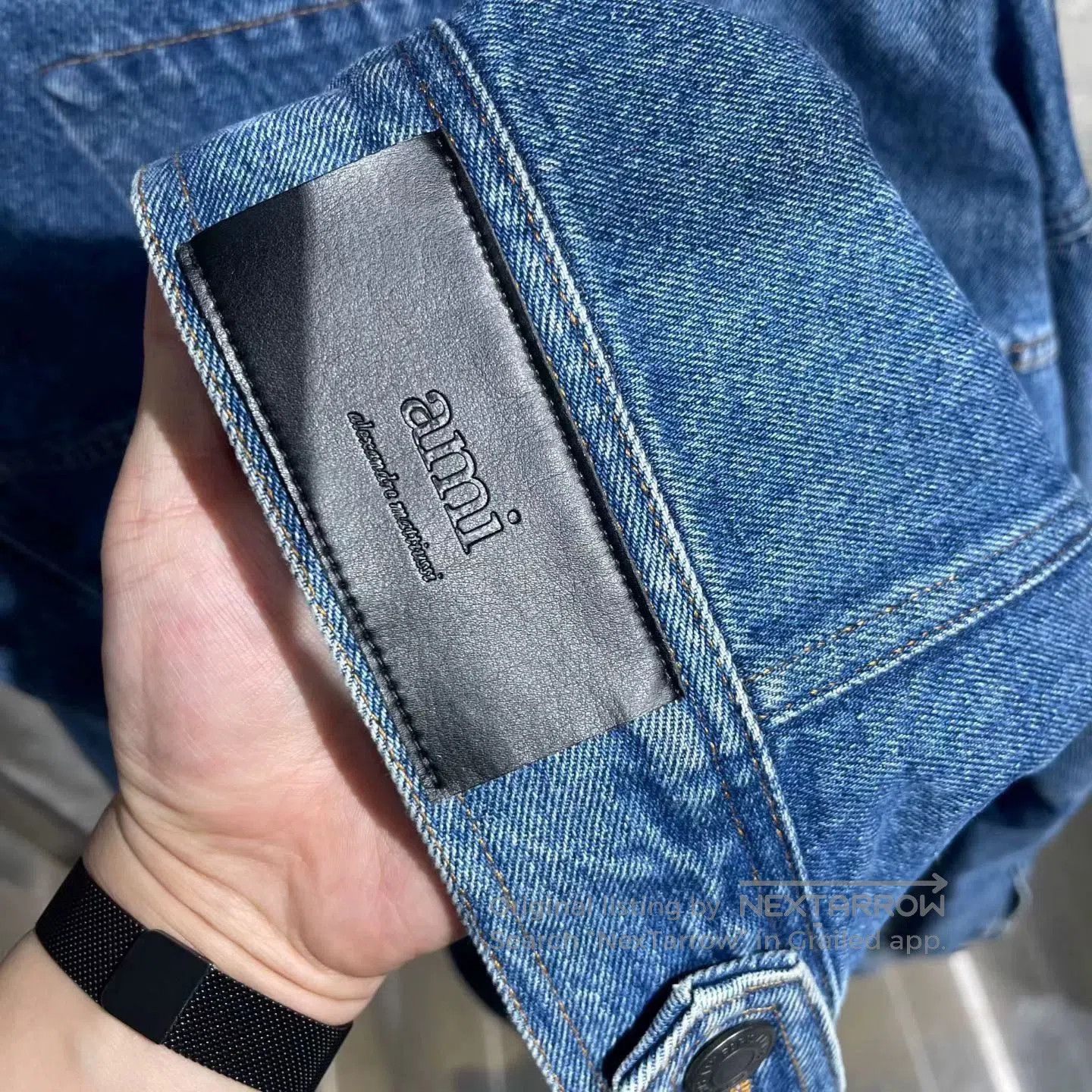 AMI AMI PARIS Washed Blue Denim Jacket. Size US XL / EU 56 / 4 - 4 Thumbnail