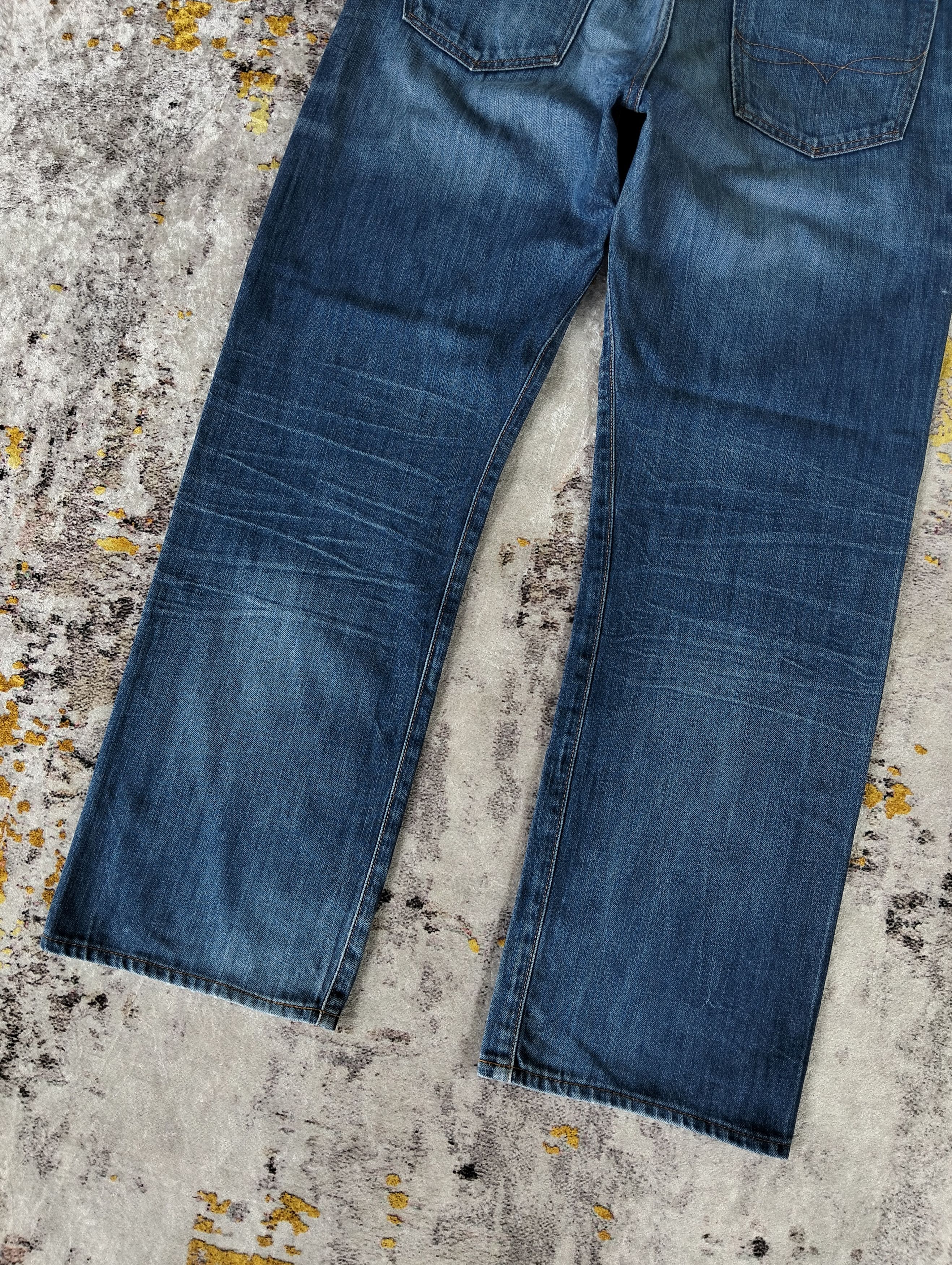 RRL Ralph Lauren PRL Polo Ralph Lauren Button Fly StraightFit 650 Denim Jeans Size US 35 - 8 Thumbnail