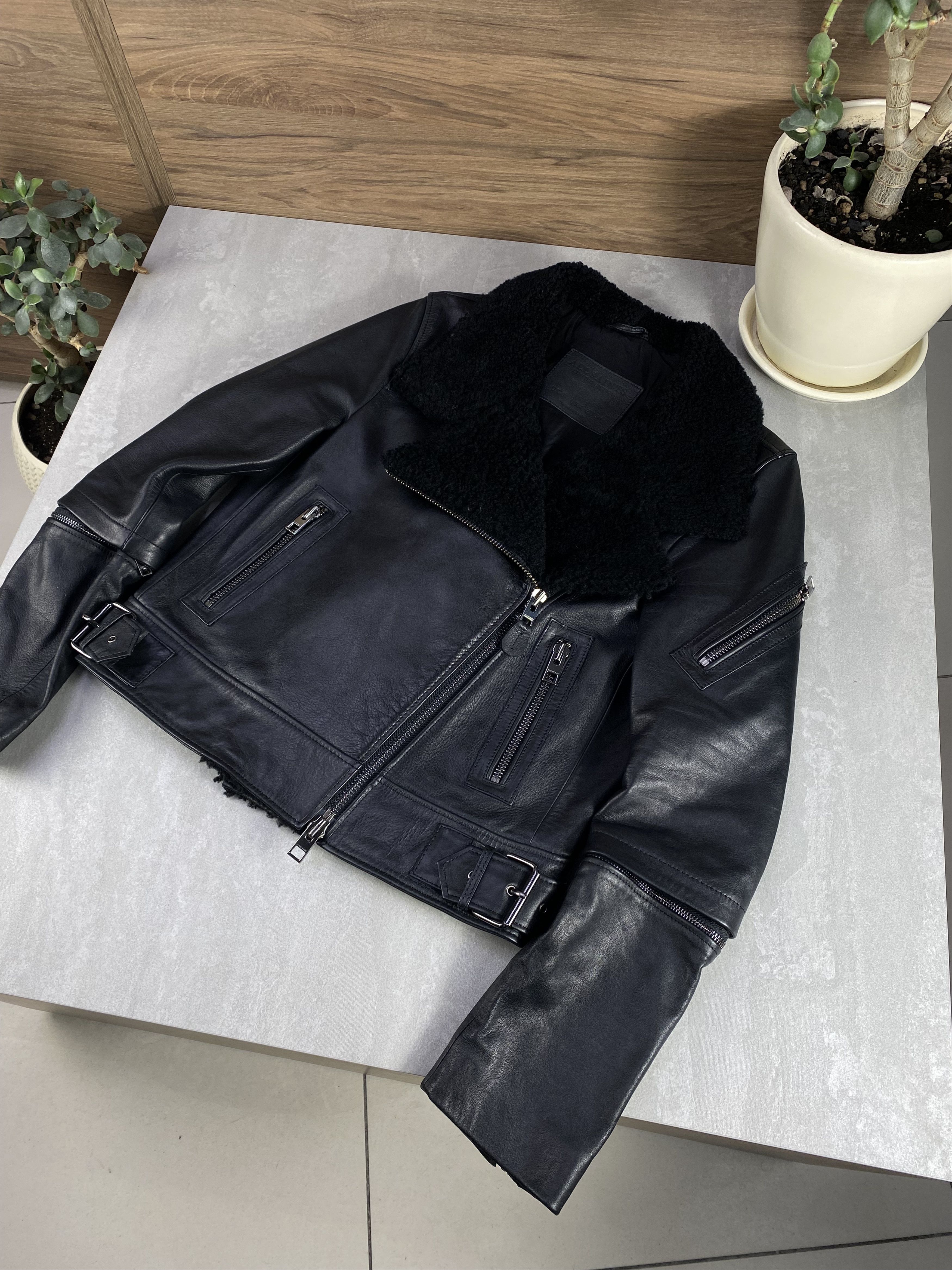 Allsaints Allsaints Bayes Shearling Leather Jacket Limited Edition Size S / US 4 / IT 40 - 4 Thumbnail
