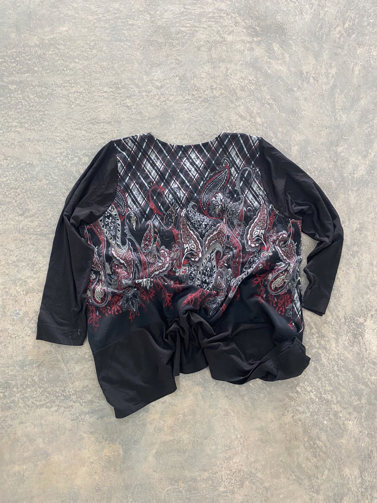 Hysteric Glamour × Japanese Brand × Le Grande Bleu (L.G.B.) PUNK STYLE PAISLEY KNIT SHIRT LS GRUNGE LGB 90s Size US M / EU 48-50 / 2 - 8 Thumbnail