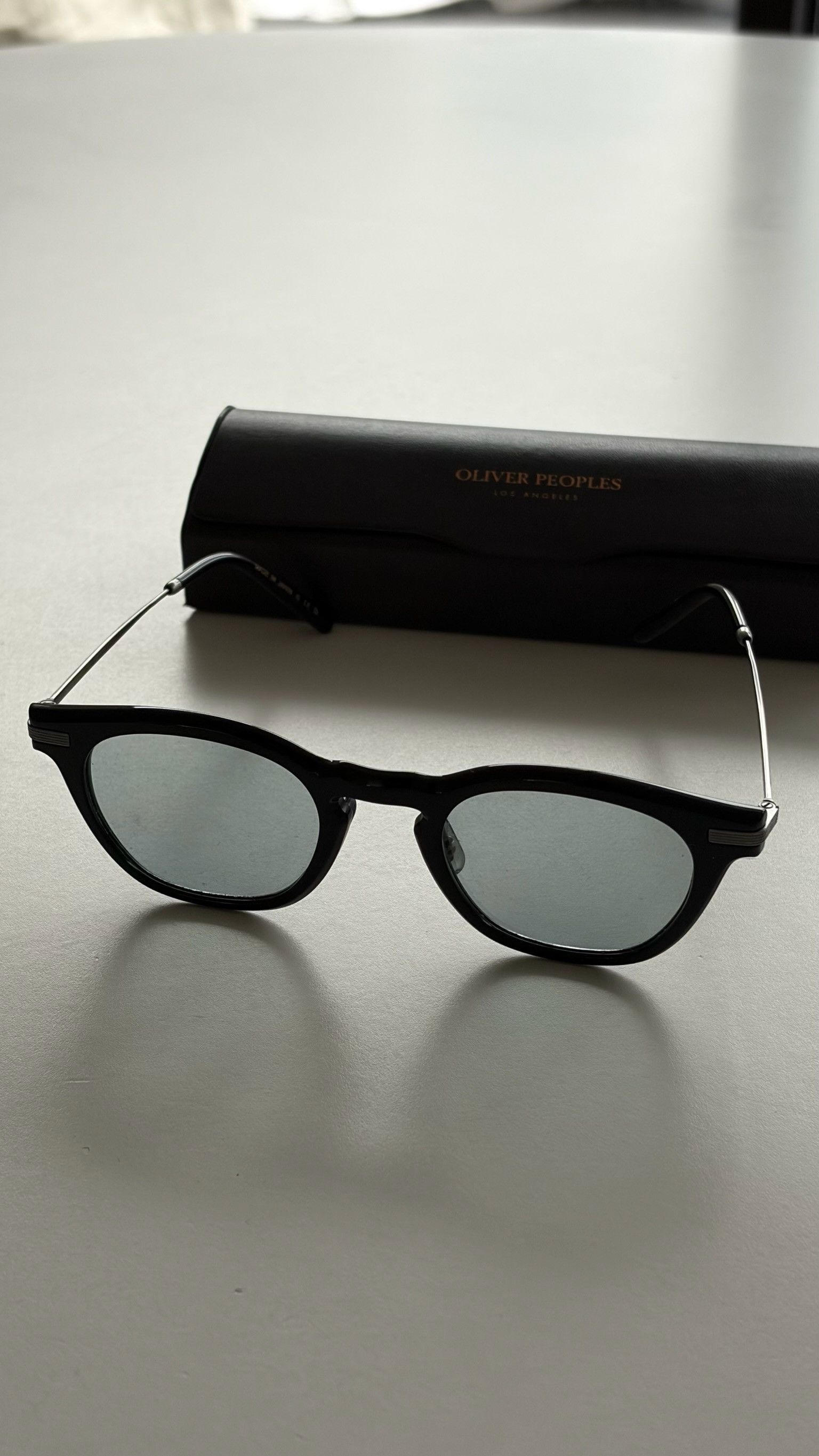 Oliver Peoples Oliver Peoples OV5496 Len Square Eyeglasses (Black) Size ONE SIZE - 6 Thumbnail