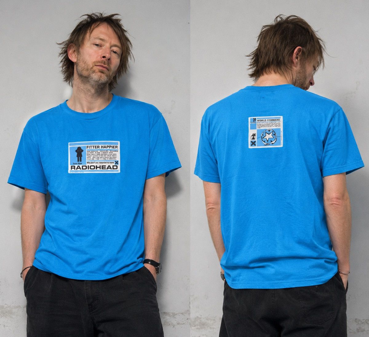 Other VTG 1997 Radiohead Ok Computer Album Fitter Happier Band Tee Size US L / EU 52-54 / 3 - 1 Thumbnail