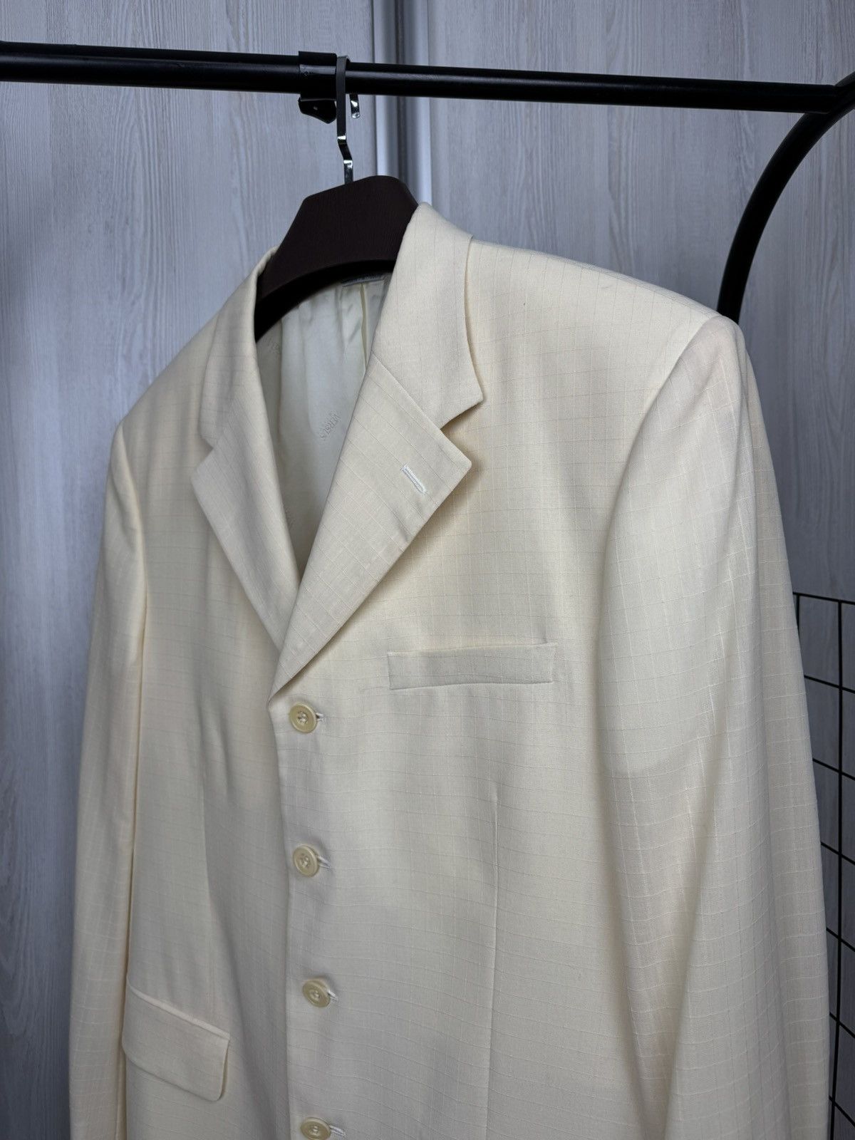 Versace Versus Versace yellow wool 4 buttons made in Italy blazer Size 42R - 5 Thumbnail