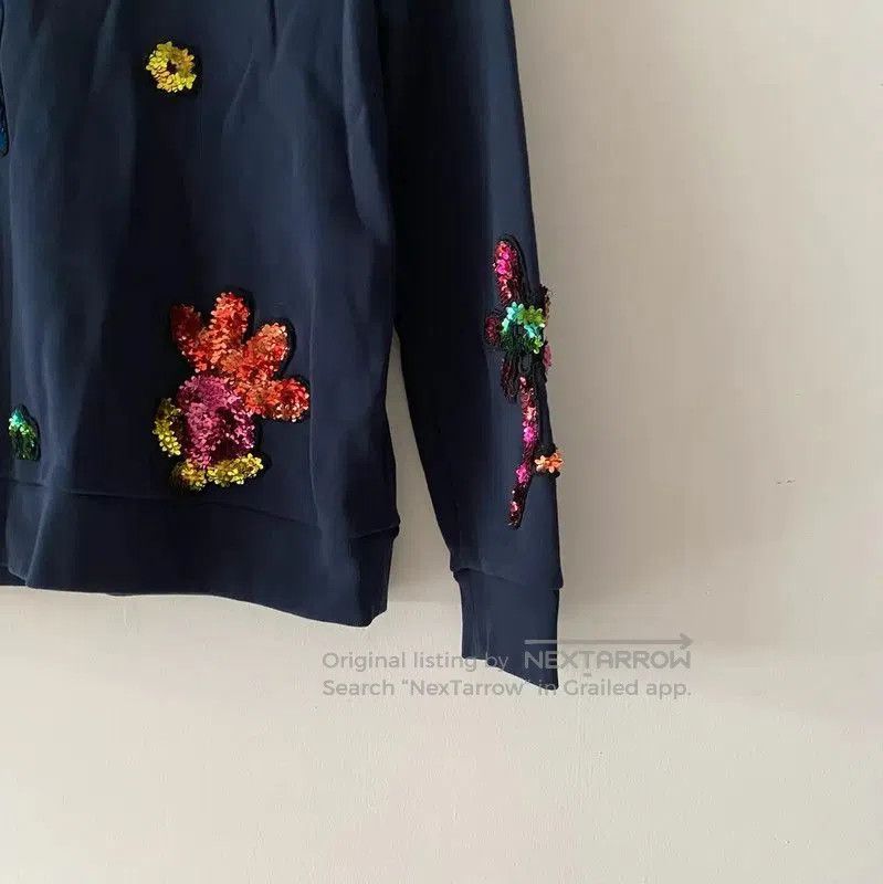 Burberry Burberry Spring Autumn Navy Blue Cotton Sweatshirt. Size M / US 6-8 / IT 42-44 - 2 Thumbnail