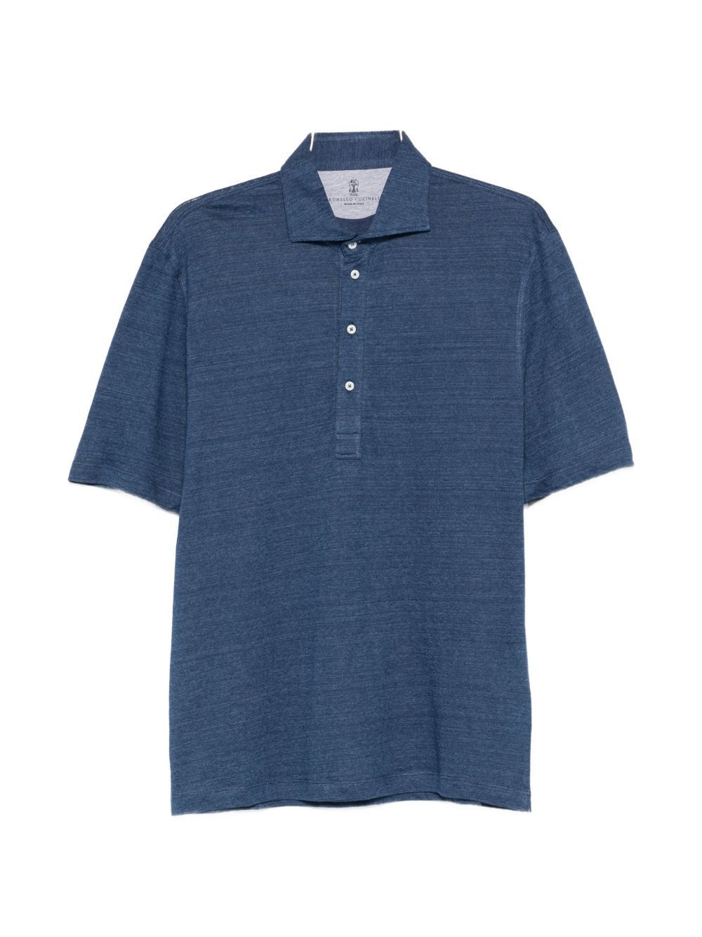 Brunello Cucinelli LINEN AND COTTON POLO SHIRT Size US XL / EU 56 / 4 - 1 Thumbnail