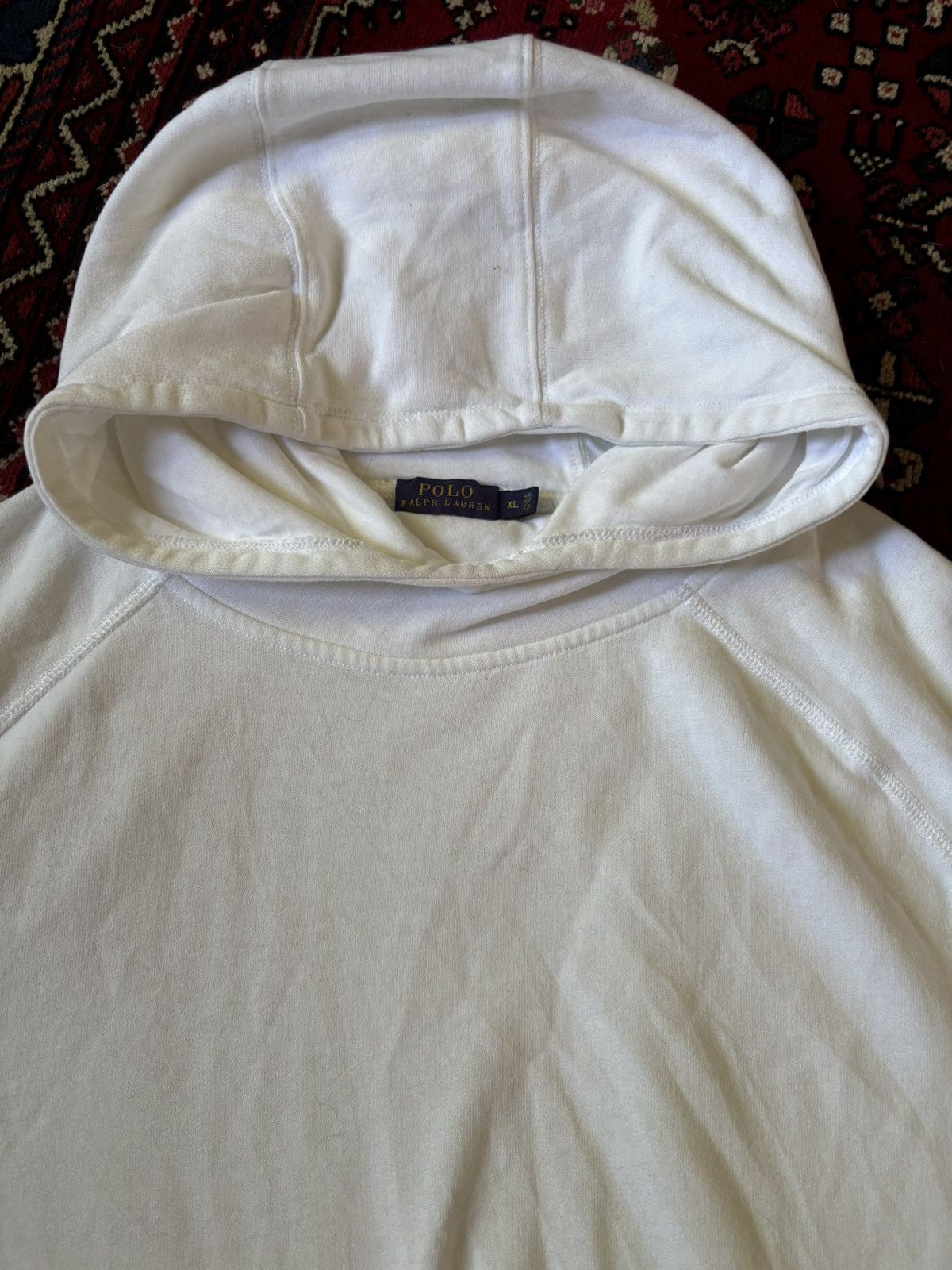 Polo Ralph Lauren Polo Ralph Lauren White Hoodie Sweatshirt - Size XL Size US XL / EU 56 / 4 - 3 Thumbnail