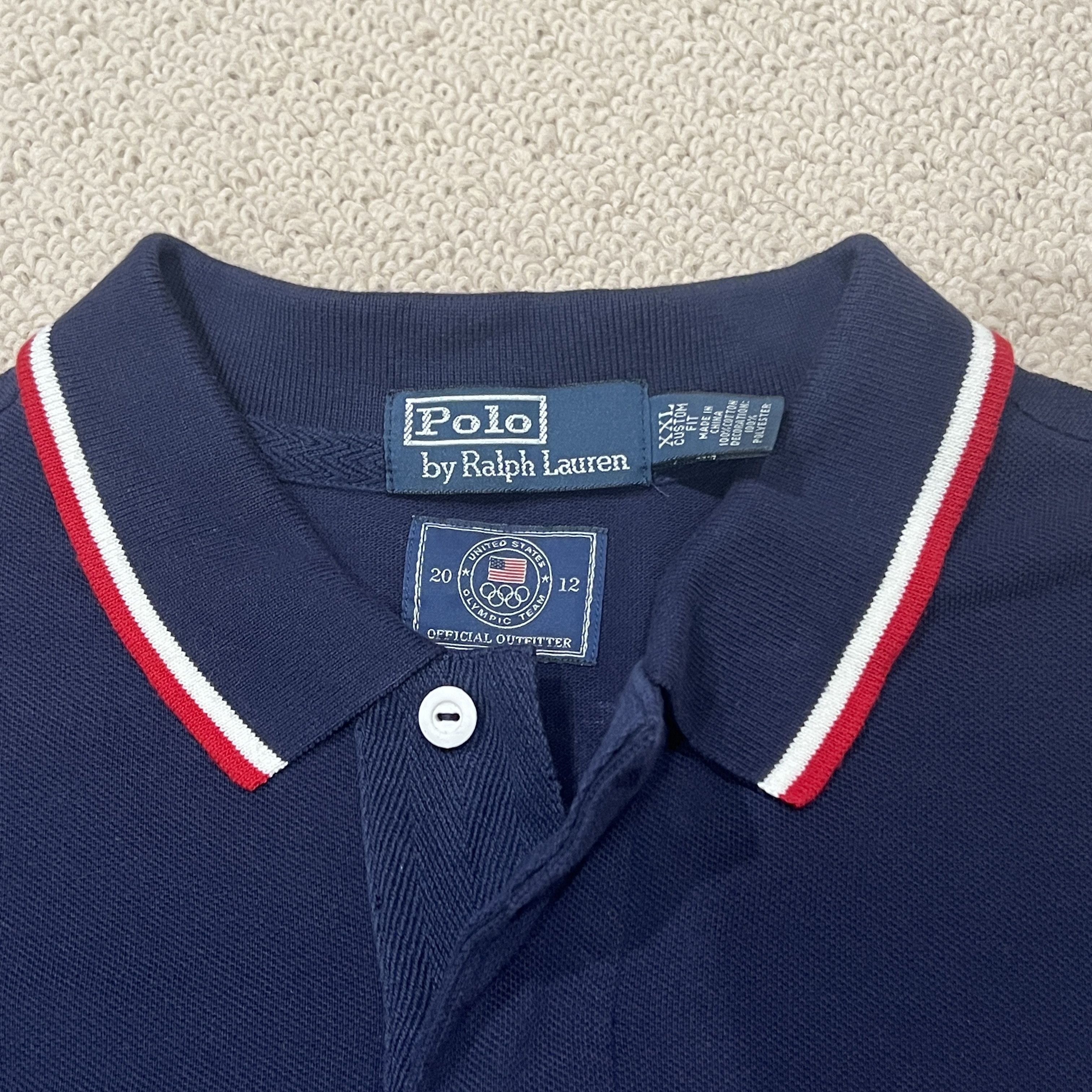 Polo Ralph Lauren Vintage Y2K Chief Keef Ralph Lauren USA Olympics 2012 Polo Size US XXL / EU 58 / 5 - 4 Thumbnail
