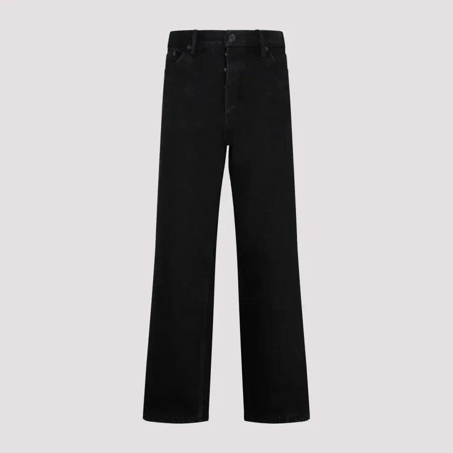 Balenciaga o1w1db11224 Ankle Cut Jeans in Black Size 29" - 1 Thumbnail