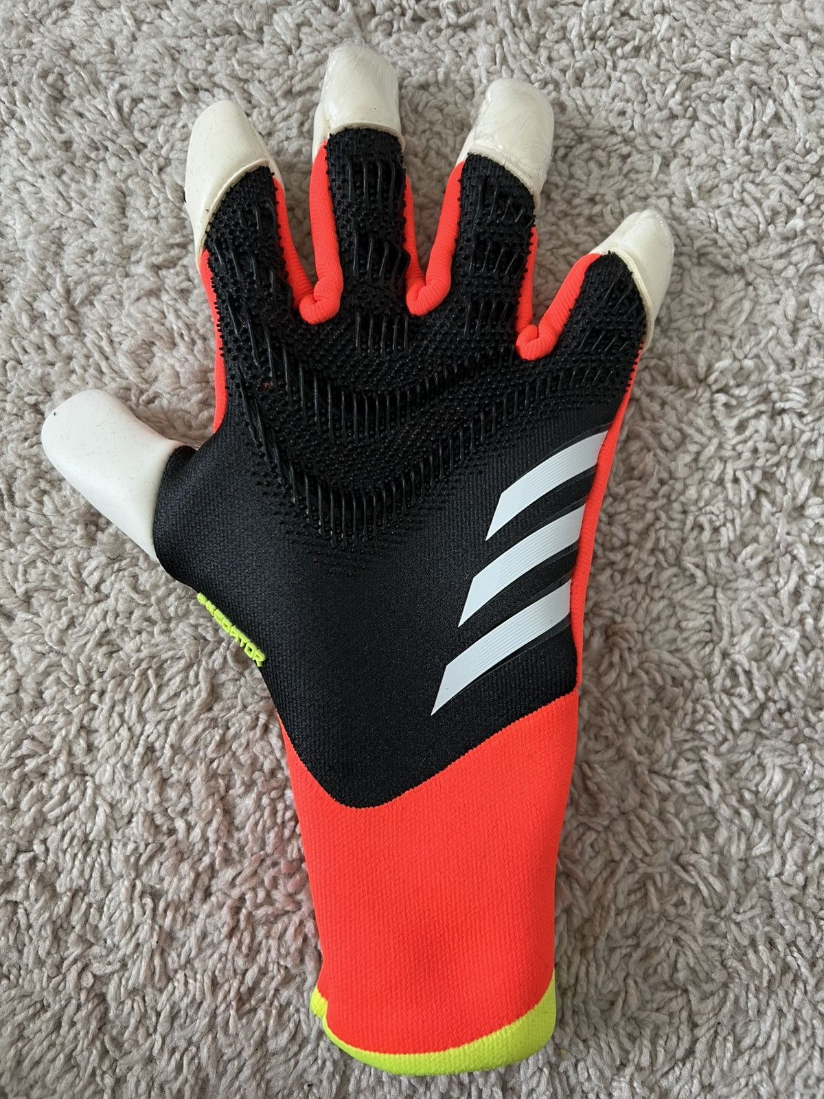 Adidas Adidas Predator GL Pro Goalkeeper Gloves Hybrid Orange Black Size ONE SIZE - 6 Thumbnail
