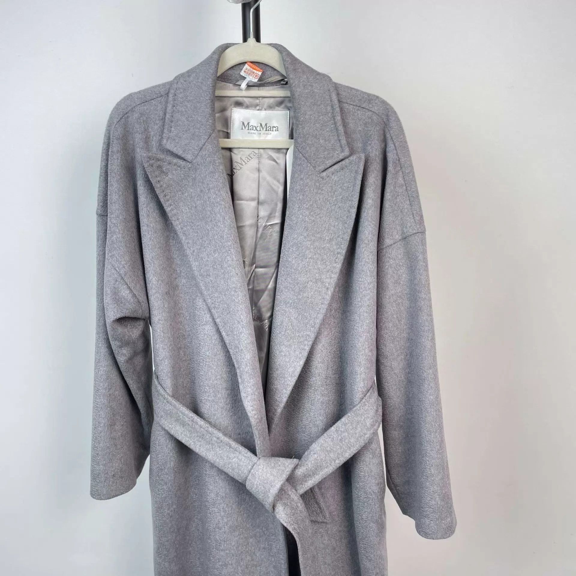 Max Mara MAXMara Gray Cashmere Coat Size 36 Size XS / US 0-2 / IT 36-38 - 8 Thumbnail