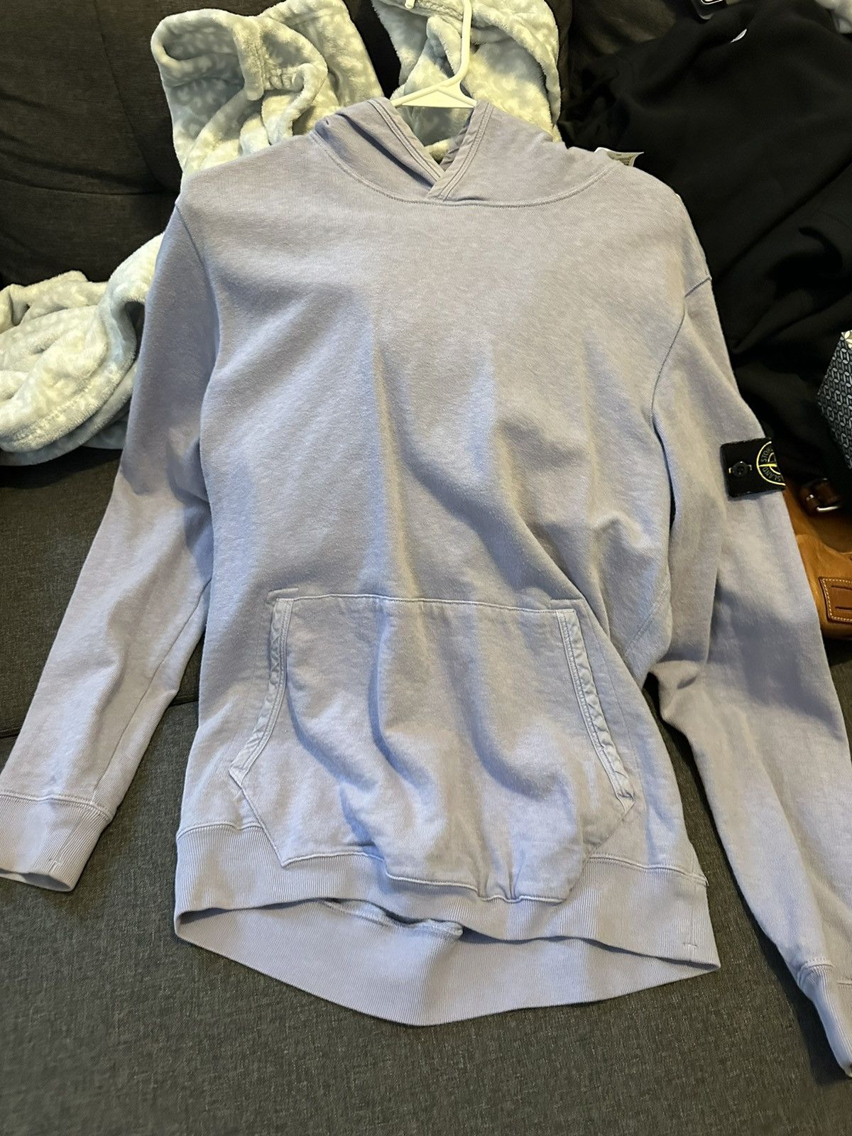 image of Stone Island Hoodie in Lavender, Men's (Size Medium)