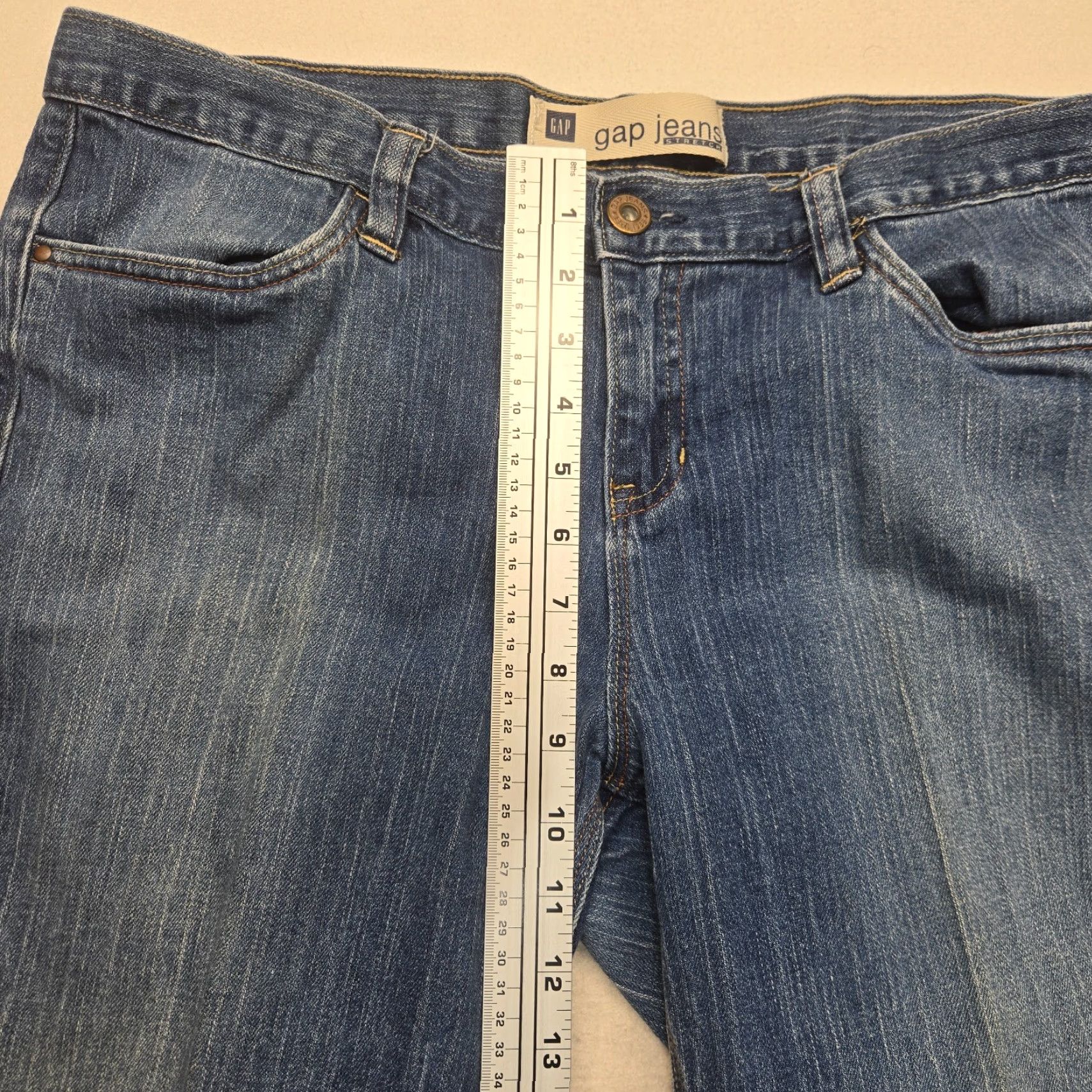 Gap Gap Women Jeans Pants Flared Denim Blue Stretch 16 Casual Everyday Size 38" / US 16 / IT 52 - 5 Thumbnail
