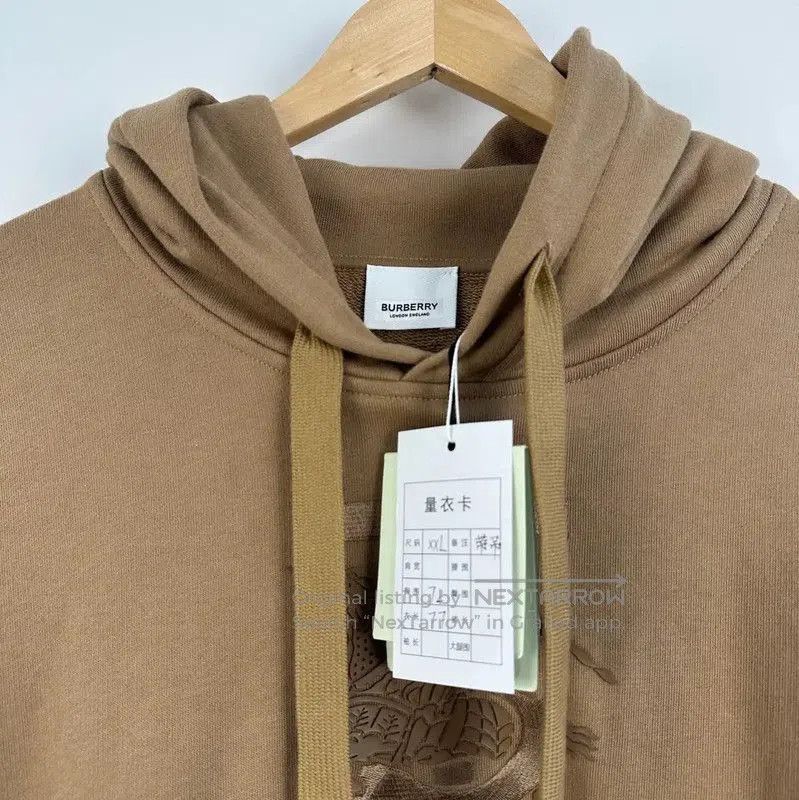 Burberry Burberry Men's Cotton Hoodie in Camel Color. Size US XXL / EU 58 / 5 - 3 Thumbnail