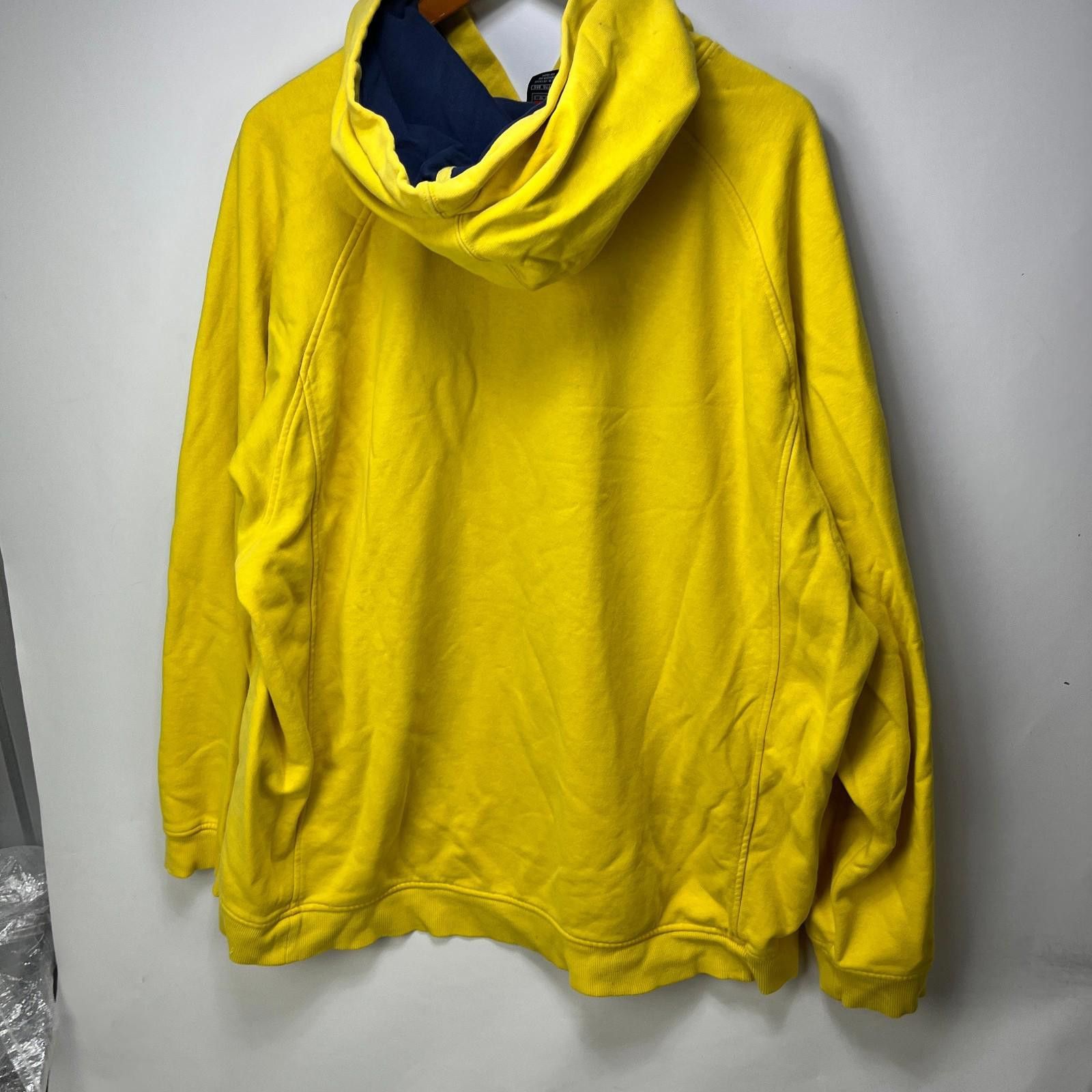 Nike Vintage Nike Middle Swoosh Michigan Wolverines Hoodie 2XL Size ONE SIZE - 10 Thumbnail