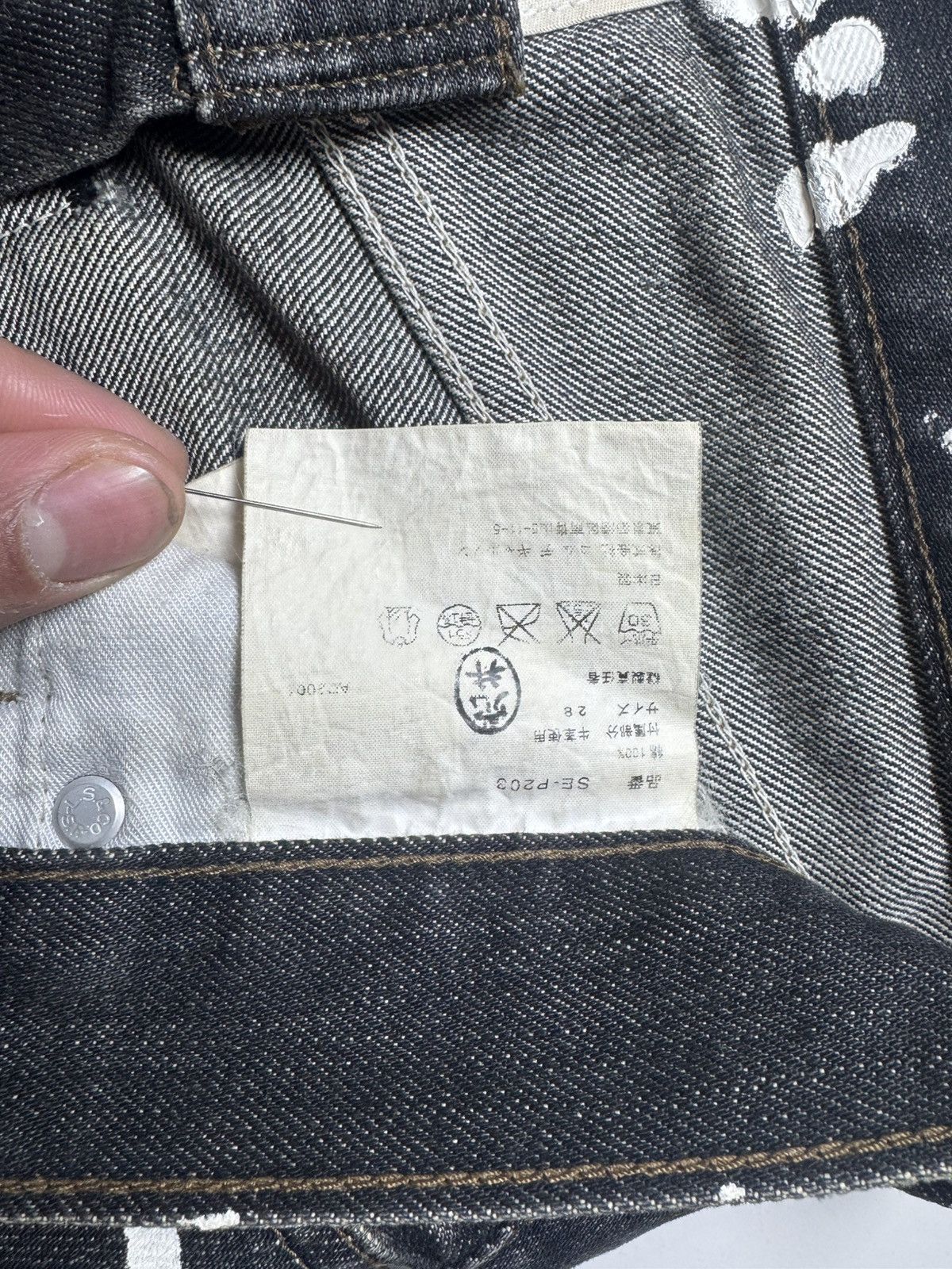 10 Corso Como × Comme des Garcons AD2001 Levis 503 Graffiti Denim Size US 28 / EU 44 - 4 Thumbnail