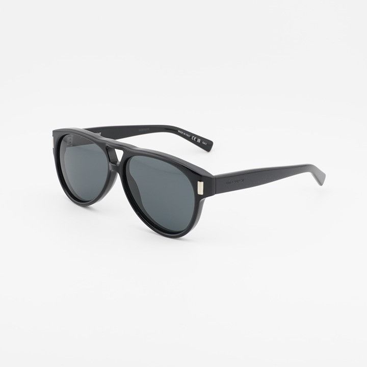 Saint Laurent Paris Saint Laurent SL705 001 Sunglasses Black Square Frame Size ONE SIZE - 1 Thumbnail