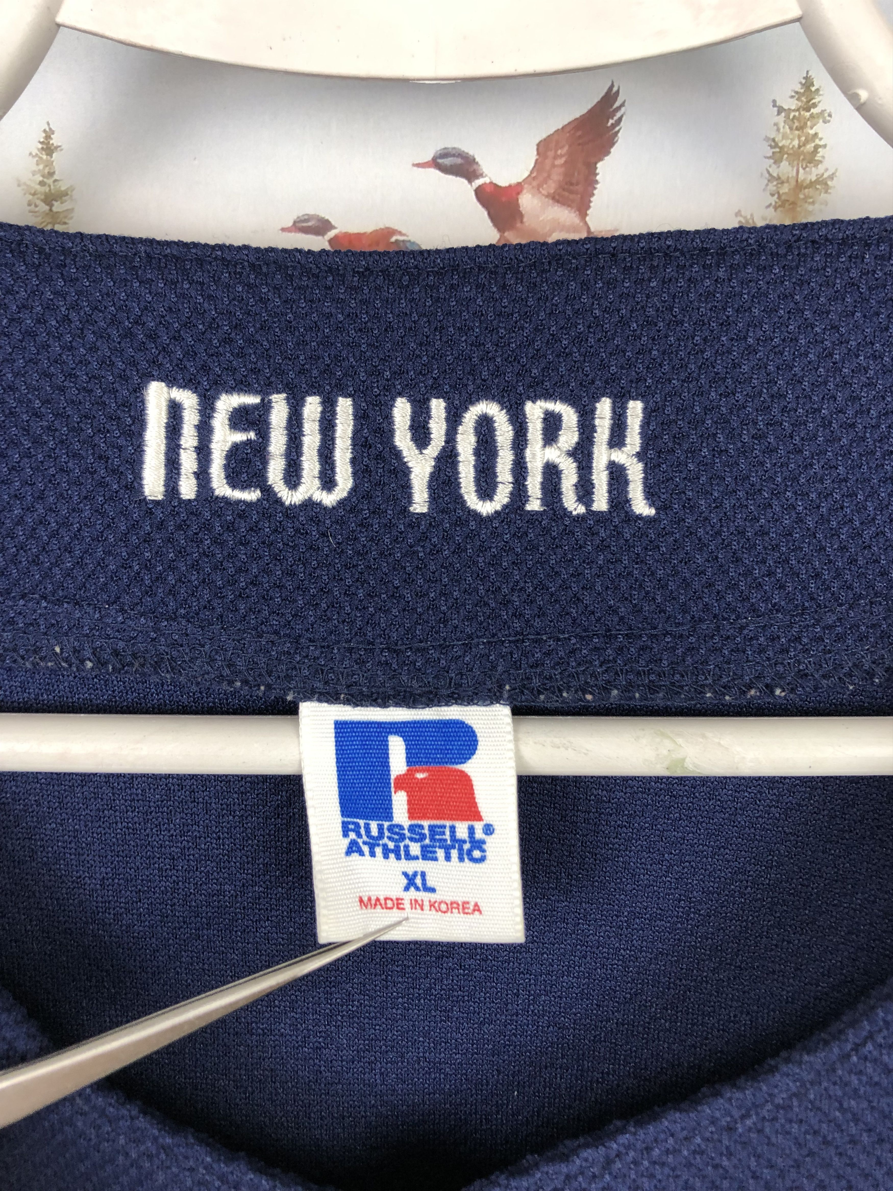 MLB Vintage 90's New York Yankees Jersey MLB Blue Baseball Shirt Size US XL / EU 56 / 4 - 8 Thumbnail