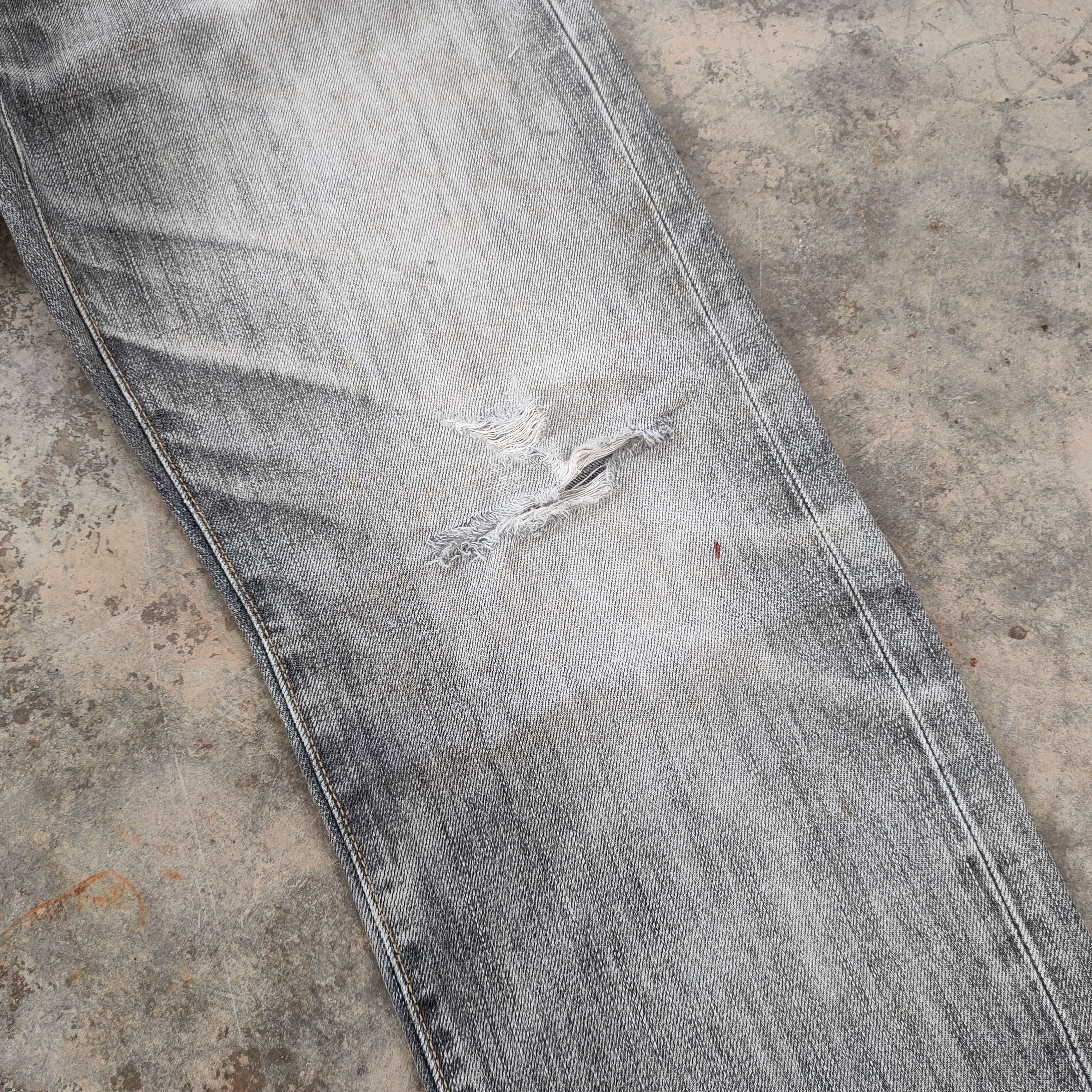 Japanese Brand JAPANESE VINTAGE FADED RIPPED JEANS DENIM PANTS Size US 32 / EU 48 - 6 Thumbnail