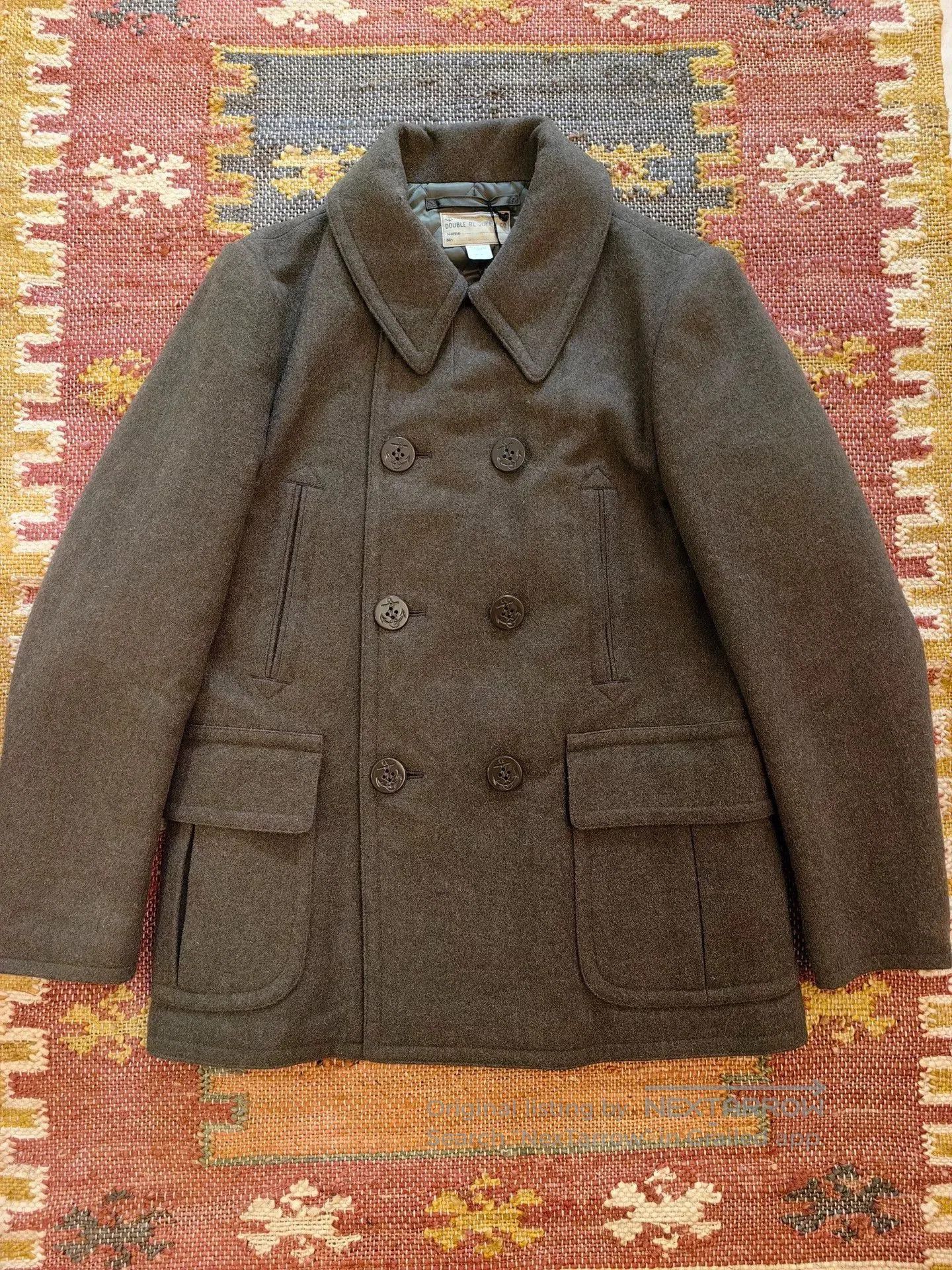 RRL Ralph Lauren RRL Ralph Lauren Wool Twill Peacoat. Size US M / EU 48-50 / 2 - 1 Thumbnail