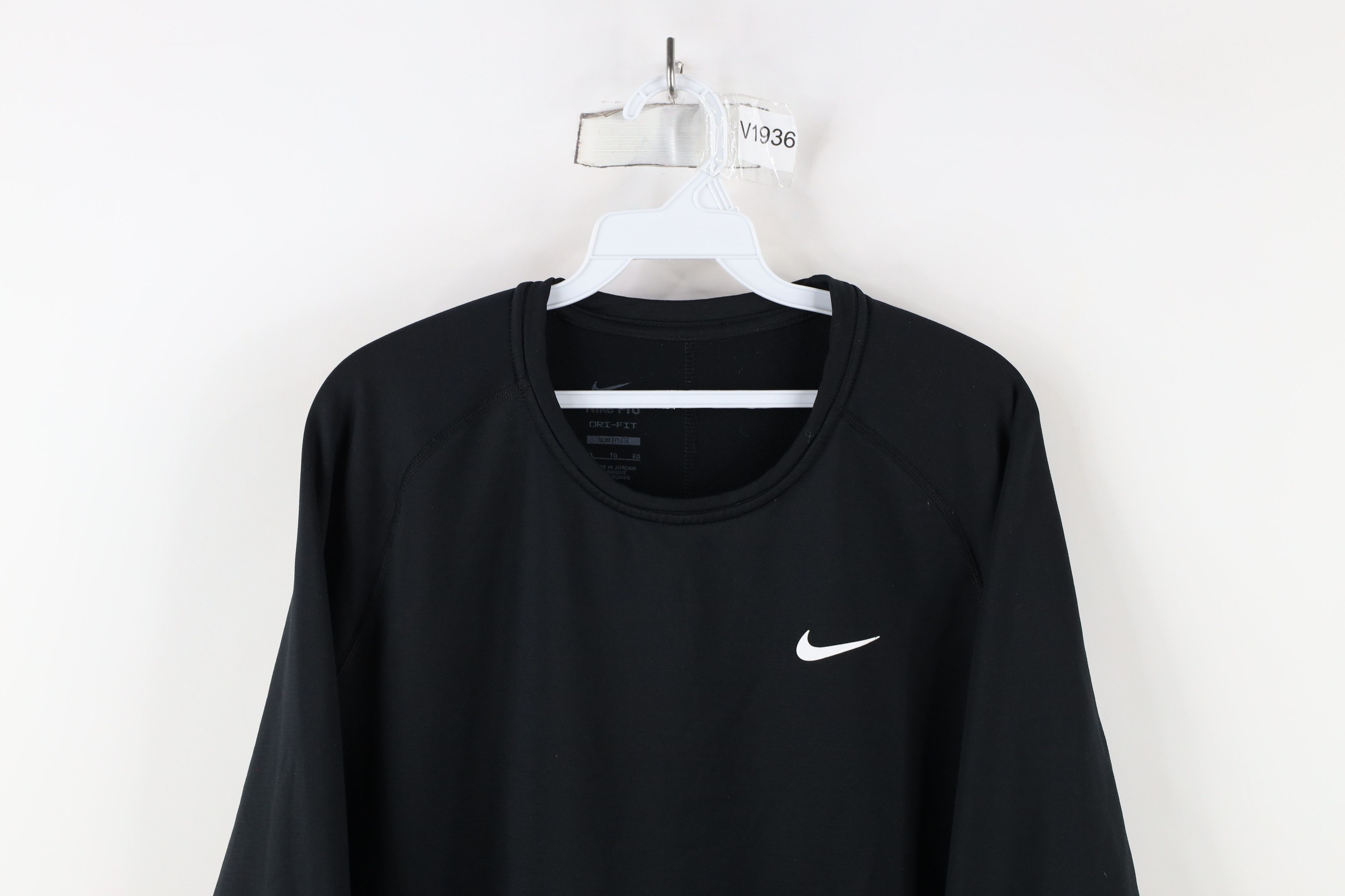 Nike × Vintage Nike Pro Fitted Fleece Lined Training Long Sleeve Sweatshirt Size US XL / EU 56 / 4 - 2 Thumbnail