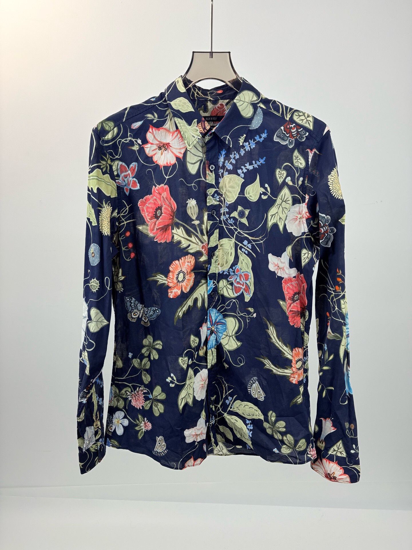 Gucci Gucci Floral Butterfly Long Sleeve Shirt Size US XS / EU 42 / 0 - 1 Thumbnail