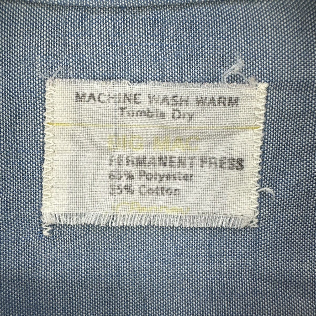 Big Mac Vintage 60s Big Mac Chambray Workwear Shirt Double Pocket Size US S / EU 44-46 / 1 - 15 Thumbnail