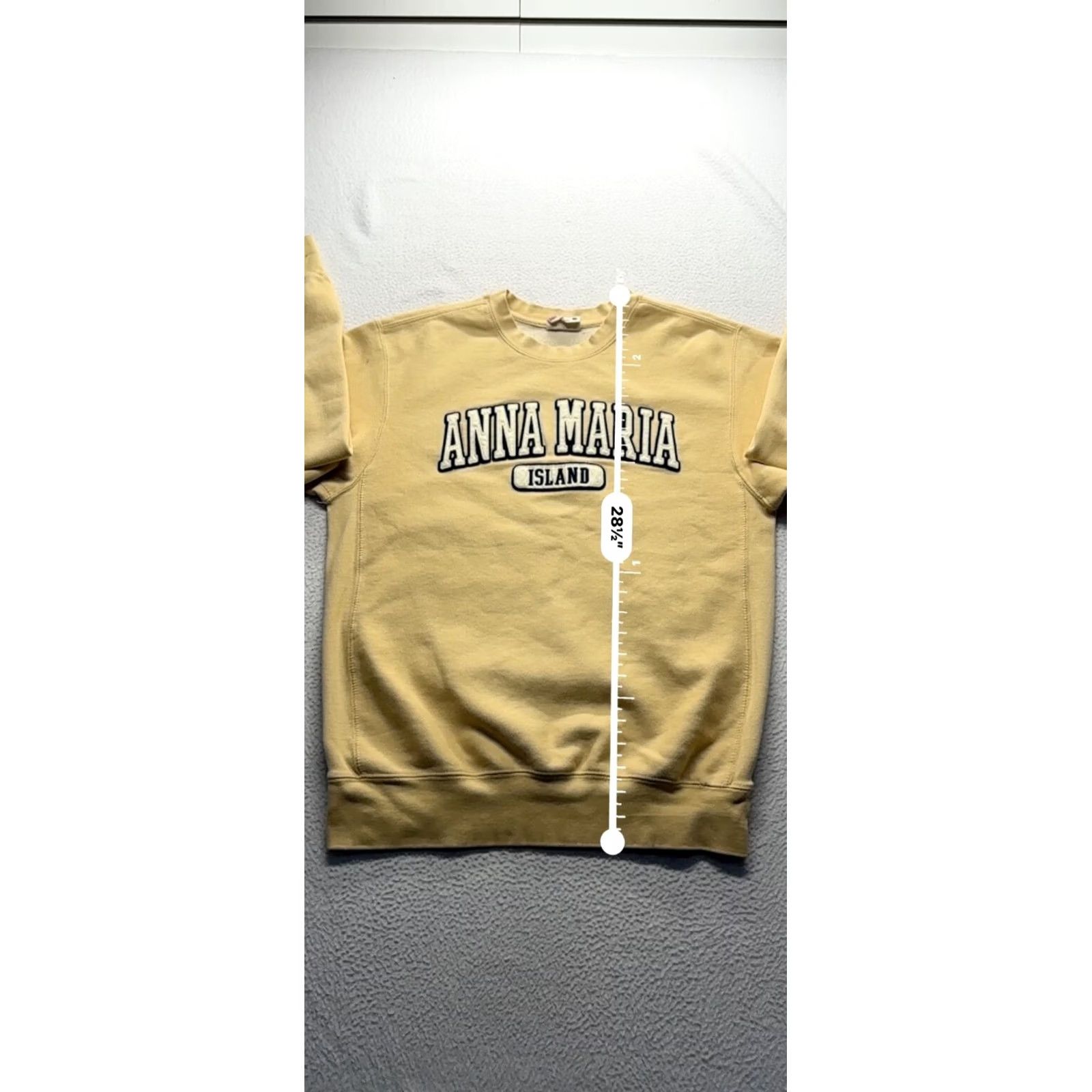 Vintage Anna Maria Island Sweatshirt Pro-Weave S Womens Yellow Cotton Polyester Pullover Crewneck 80% Cotton 20% Polyester Size S / US 4 / IT 40 - 3 Thumbnail