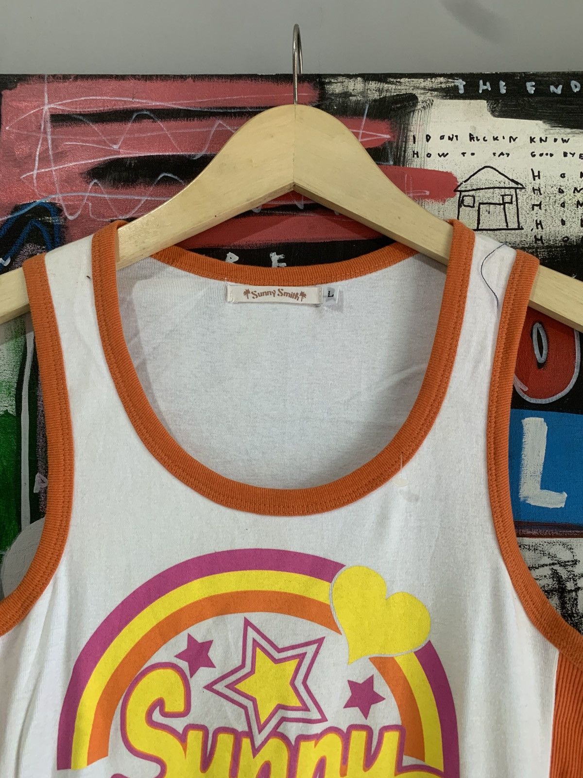 Japanese Brand Japanese Sunny Smith Poem Patch Surf Style Tanktop Tee Size US M / EU 48-50 / 2 - 7 Thumbnail