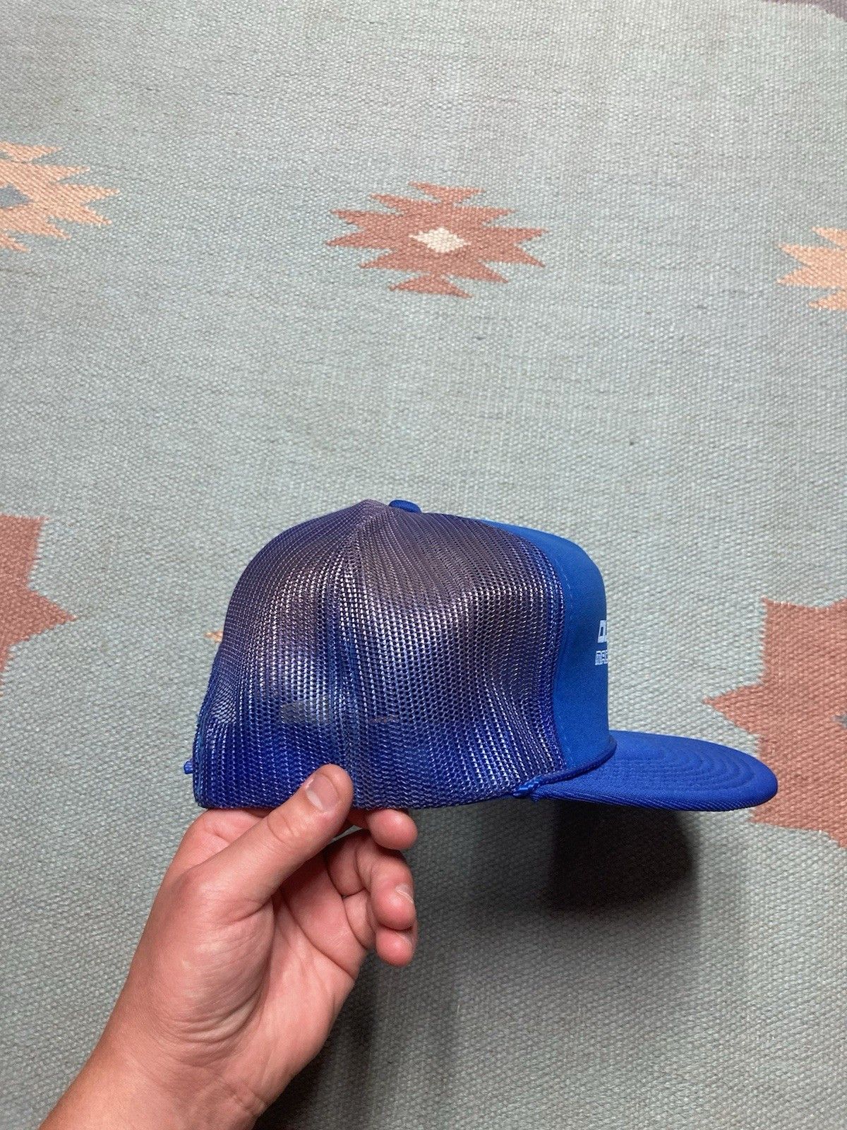 Vintage Vintage trucker hat Olofsson machine tools SnapBack blue Size ONE SIZE - 8 Thumbnail